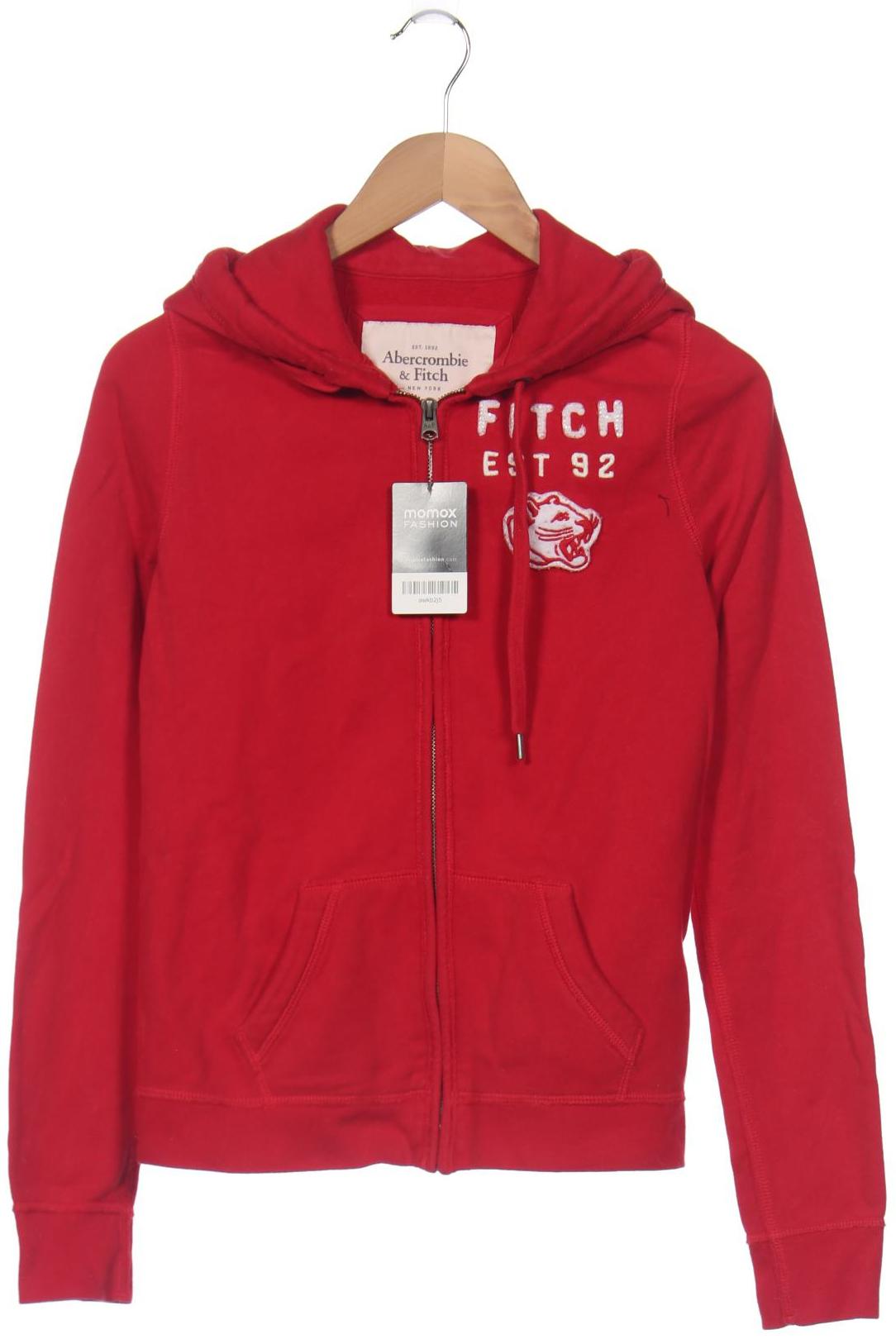 

Abercrombie & Fitch Damen Kapuzenpullover, rot, Gr. 38