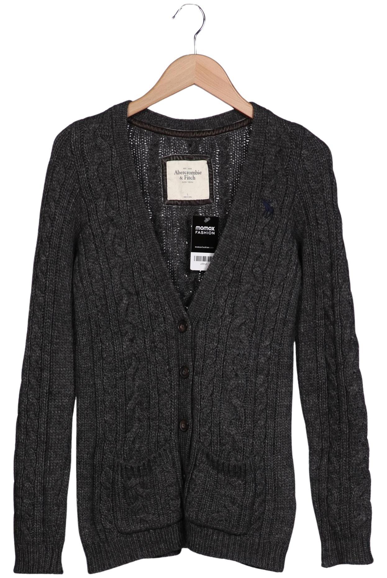 

Abercrombie & Fitch Damen Strickjacke, grau, Gr. 42