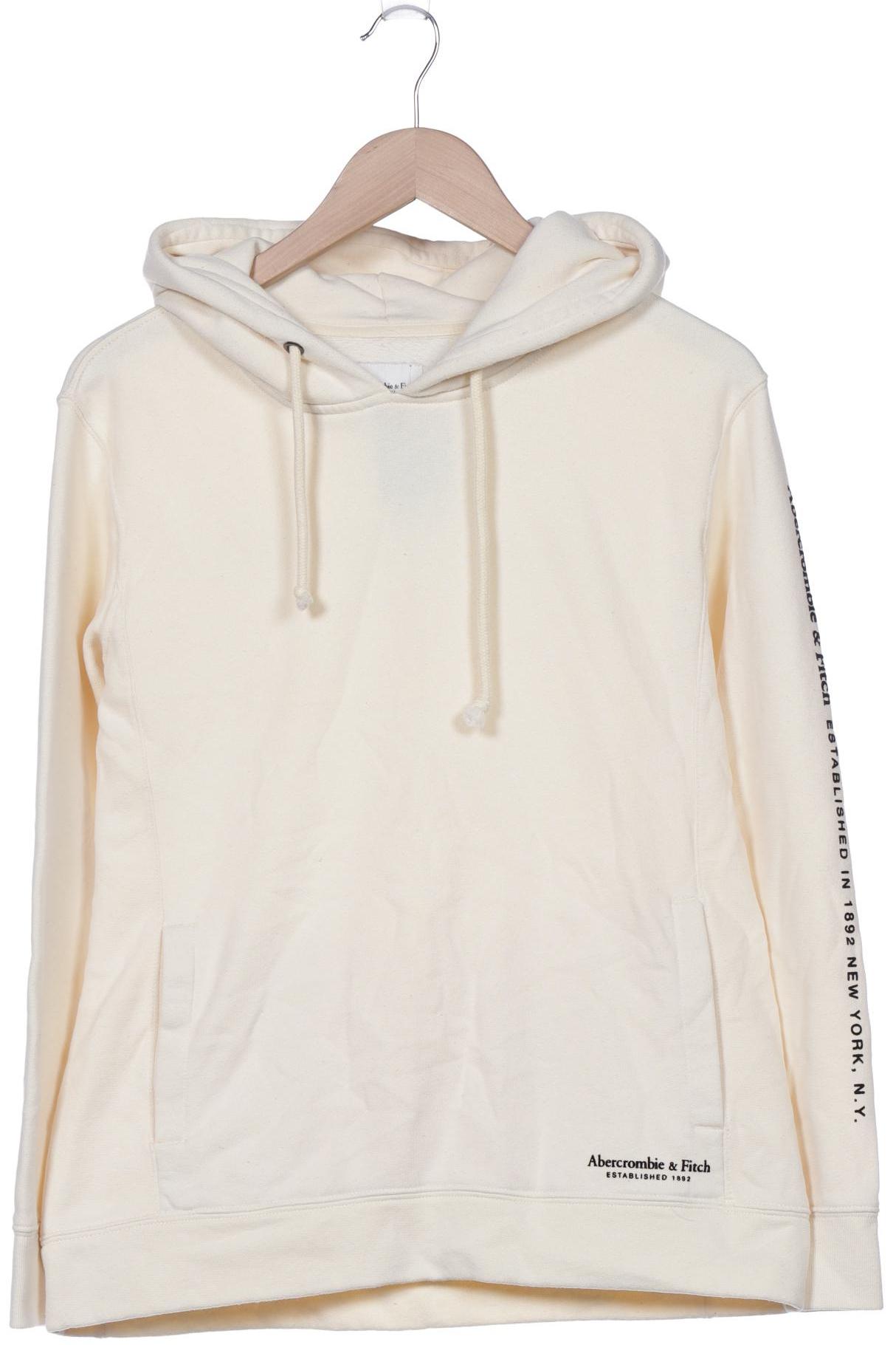 

Abercrombie & Fitch Damen Kapuzenpullover, cremeweiß, Gr. 36