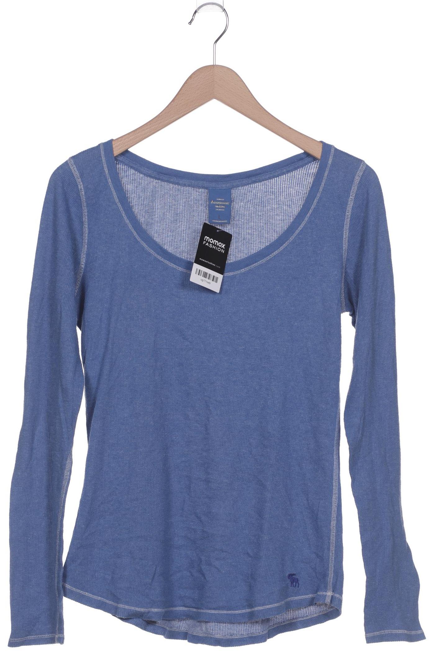 

Abercrombie & Fitch Damen Langarmshirt, blau, Gr. 42