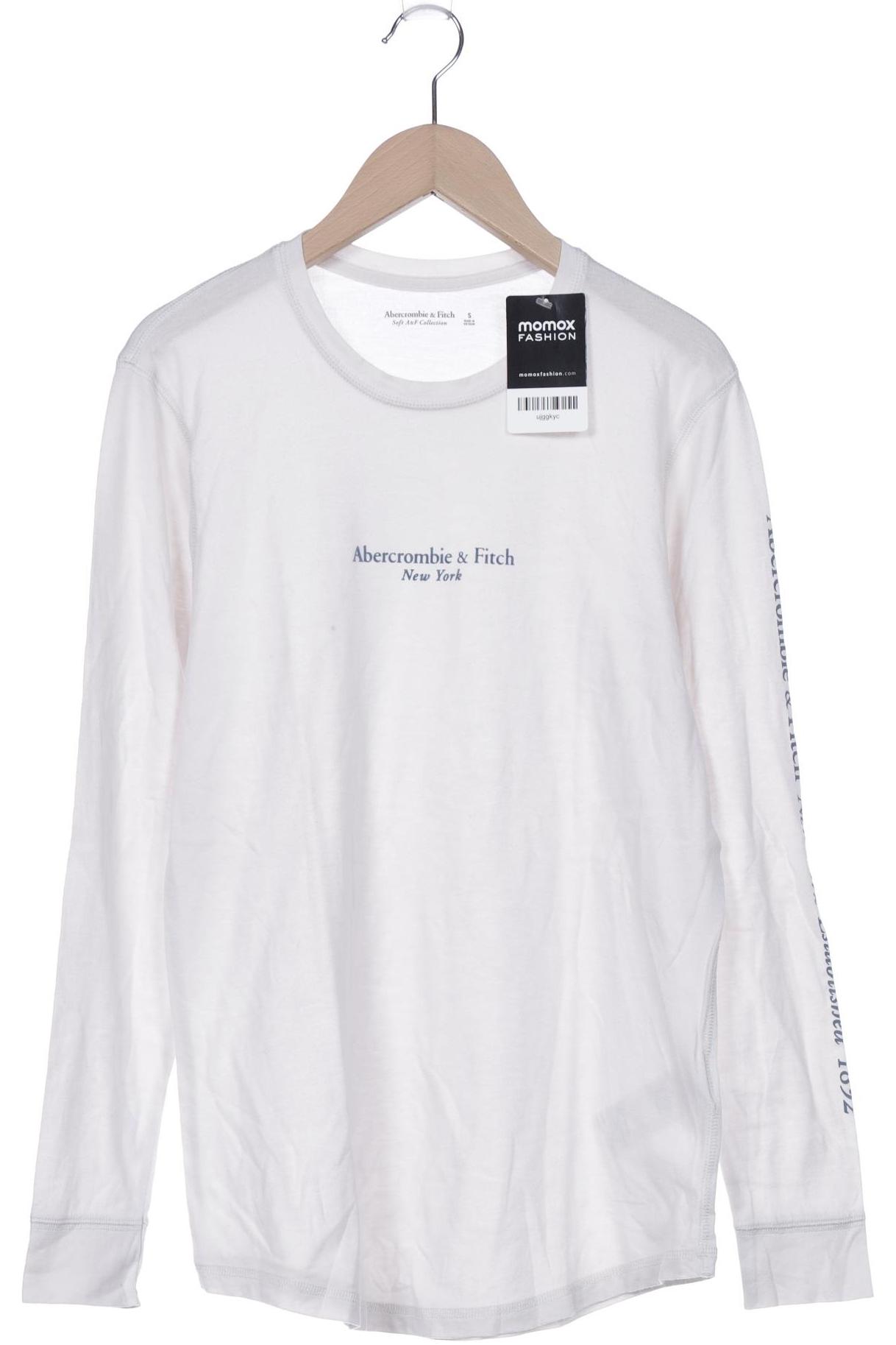 

Abercrombie & Fitch Damen Langarmshirt, weiß, Gr. 36