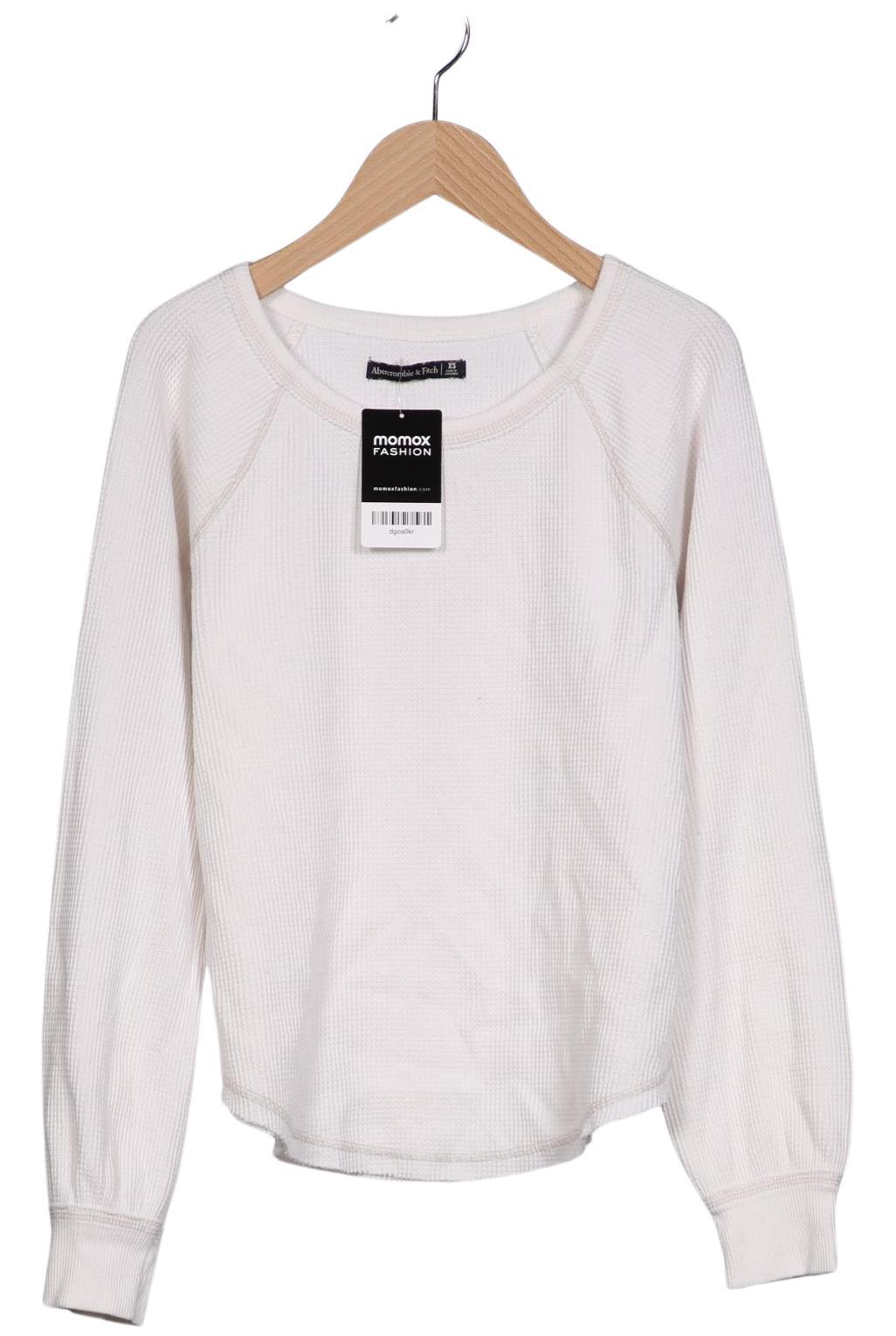 

Abercrombie & Fitch Damen Langarmshirt, cremeweiß, Gr. 34