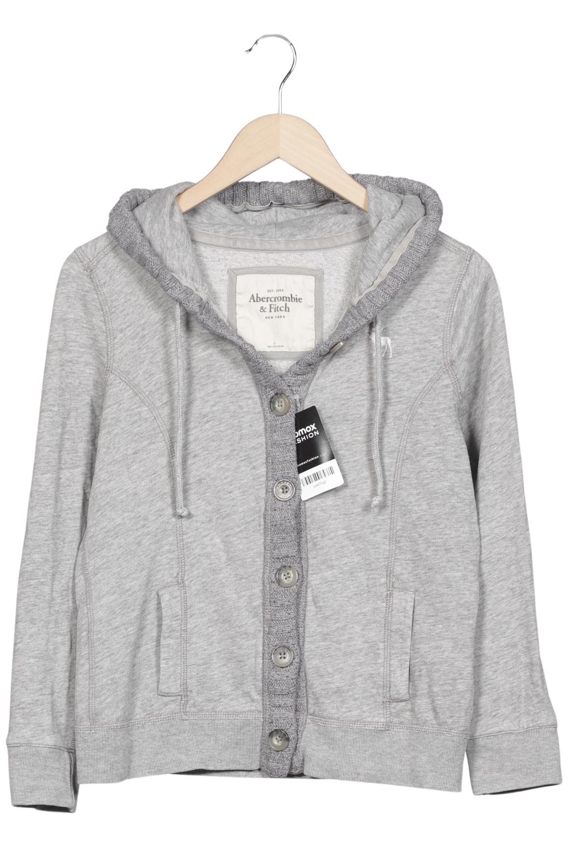 

Abercrombie & Fitch Damen Kapuzenpullover, grau, Gr. 42
