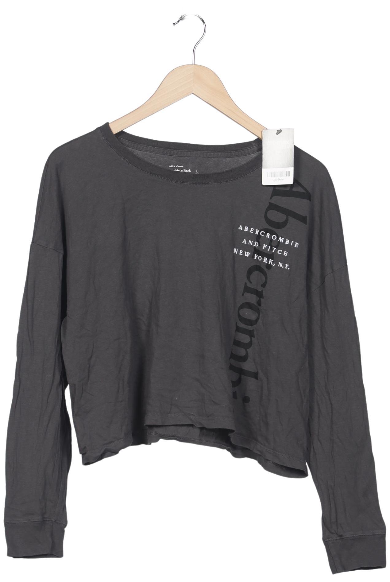 

Abercrombie & Fitch Damen Langarmshirt, grau, Gr. 42