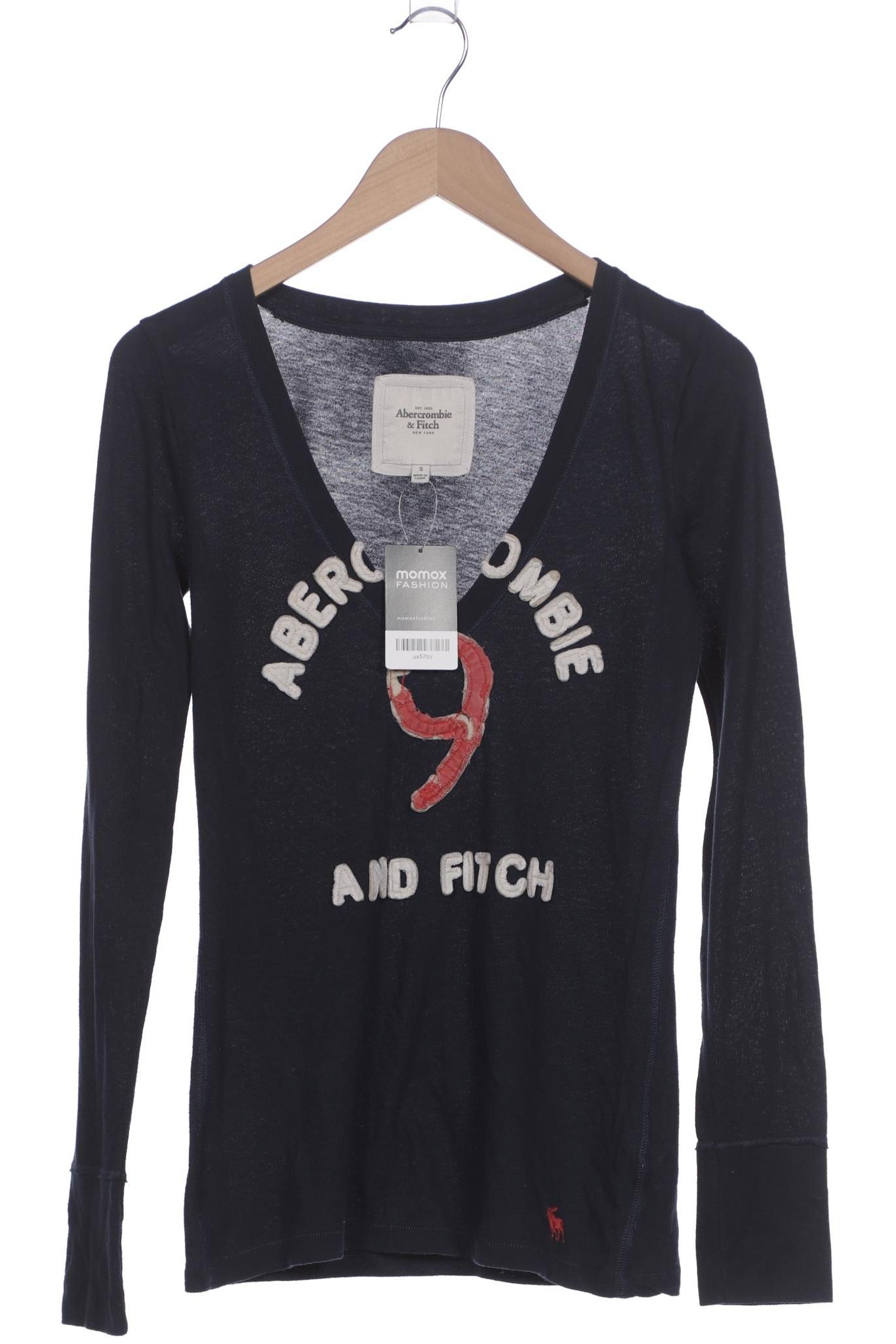 

Abercrombie & Fitch Damen Langarmshirt, marineblau, Gr. 36