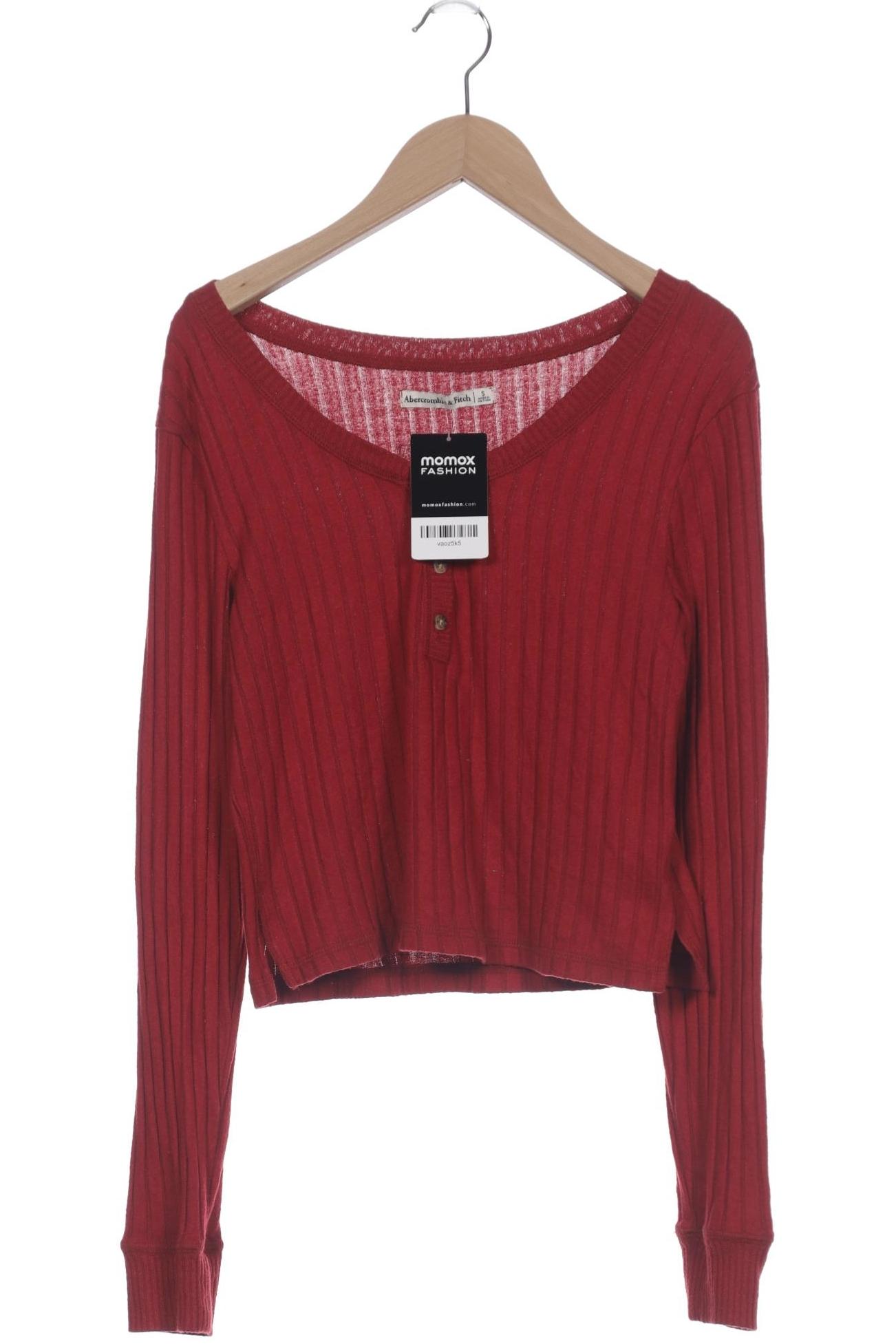 

Abercrombie & Fitch Damen Langarmshirt, bordeaux, Gr. 36