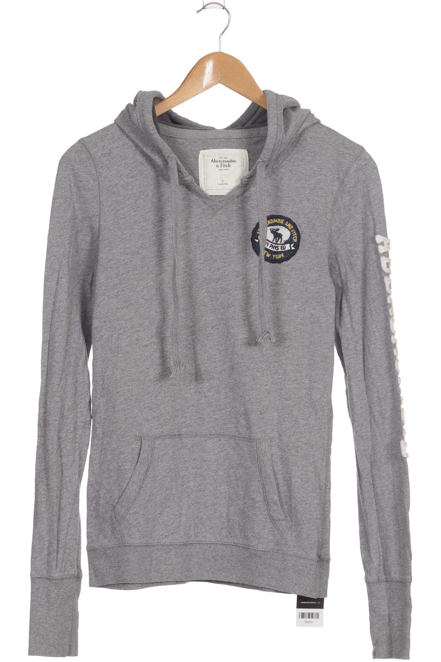 

Abercrombie & Fitch Damen Kapuzenpullover, grau, Gr. 42