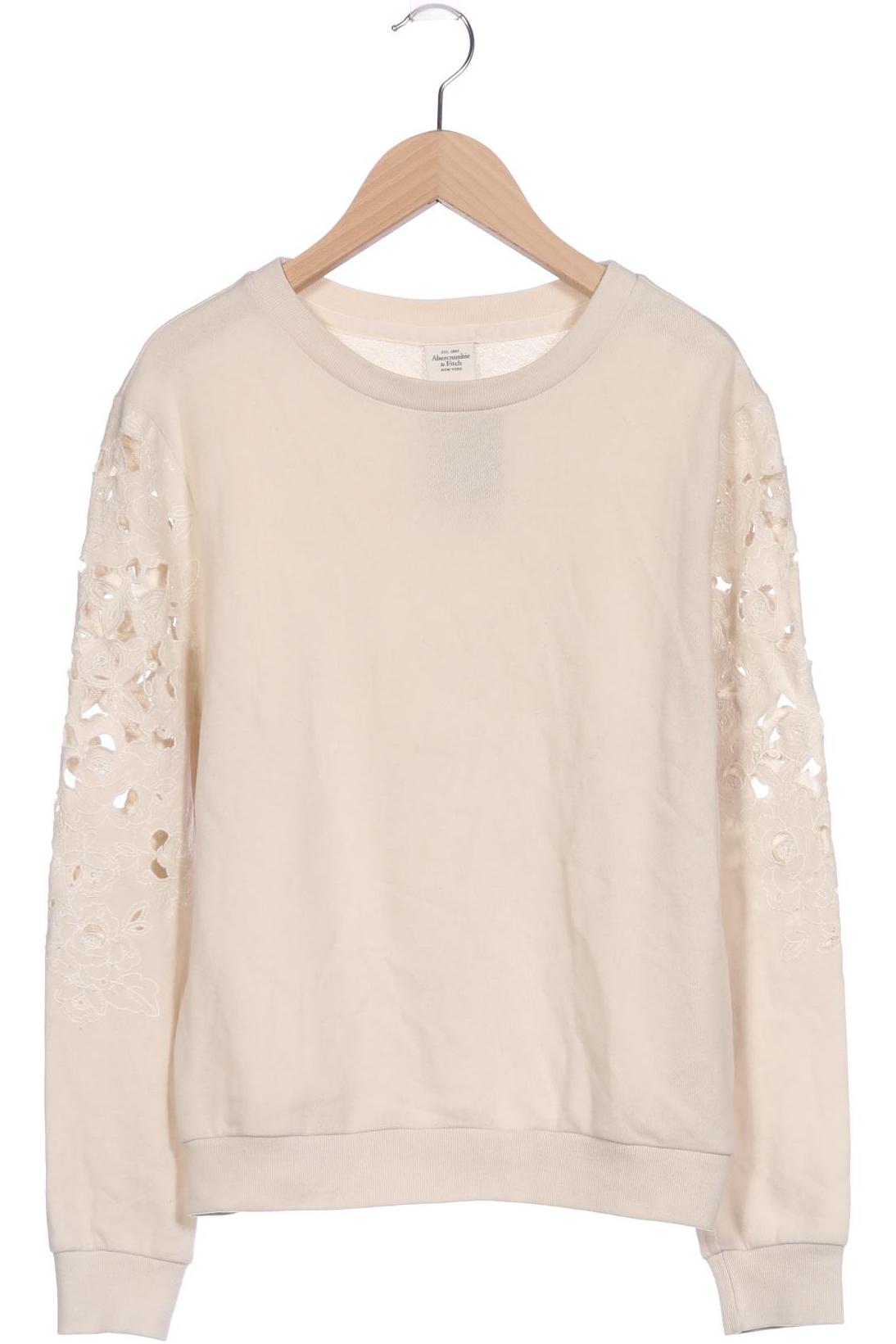 

Abercrombie & Fitch Damen Sweatshirt, cremeweiß, Gr. 34