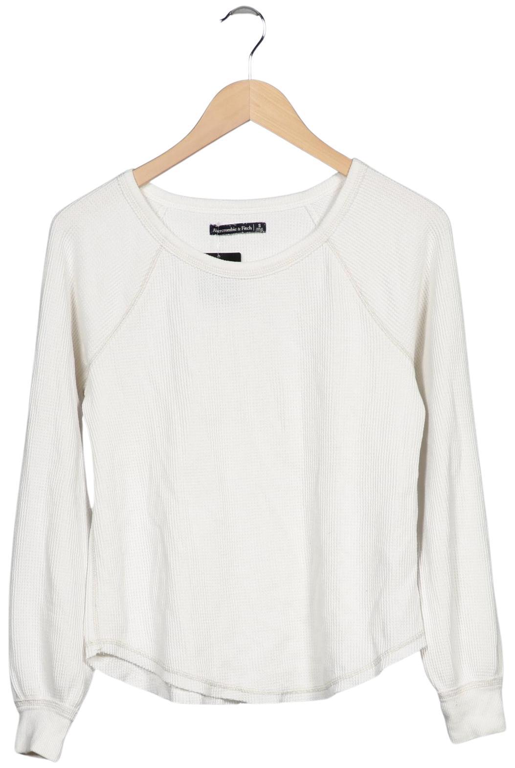 

Abercrombie & Fitch Damen Langarmshirt, cremeweiß, Gr. 36