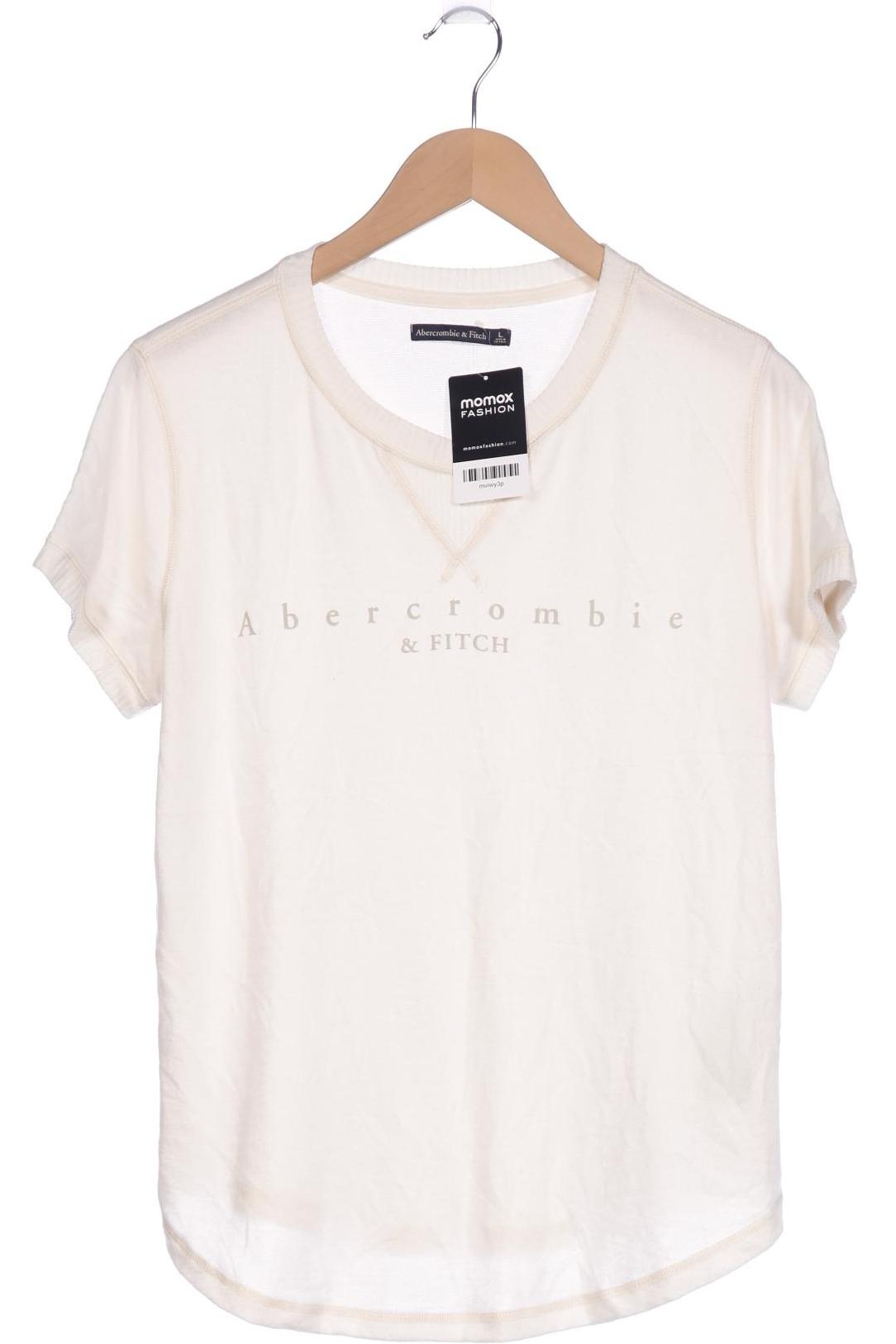 

Abercrombie & Fitch Damen T-Shirt, cremeweiß, Gr. 42