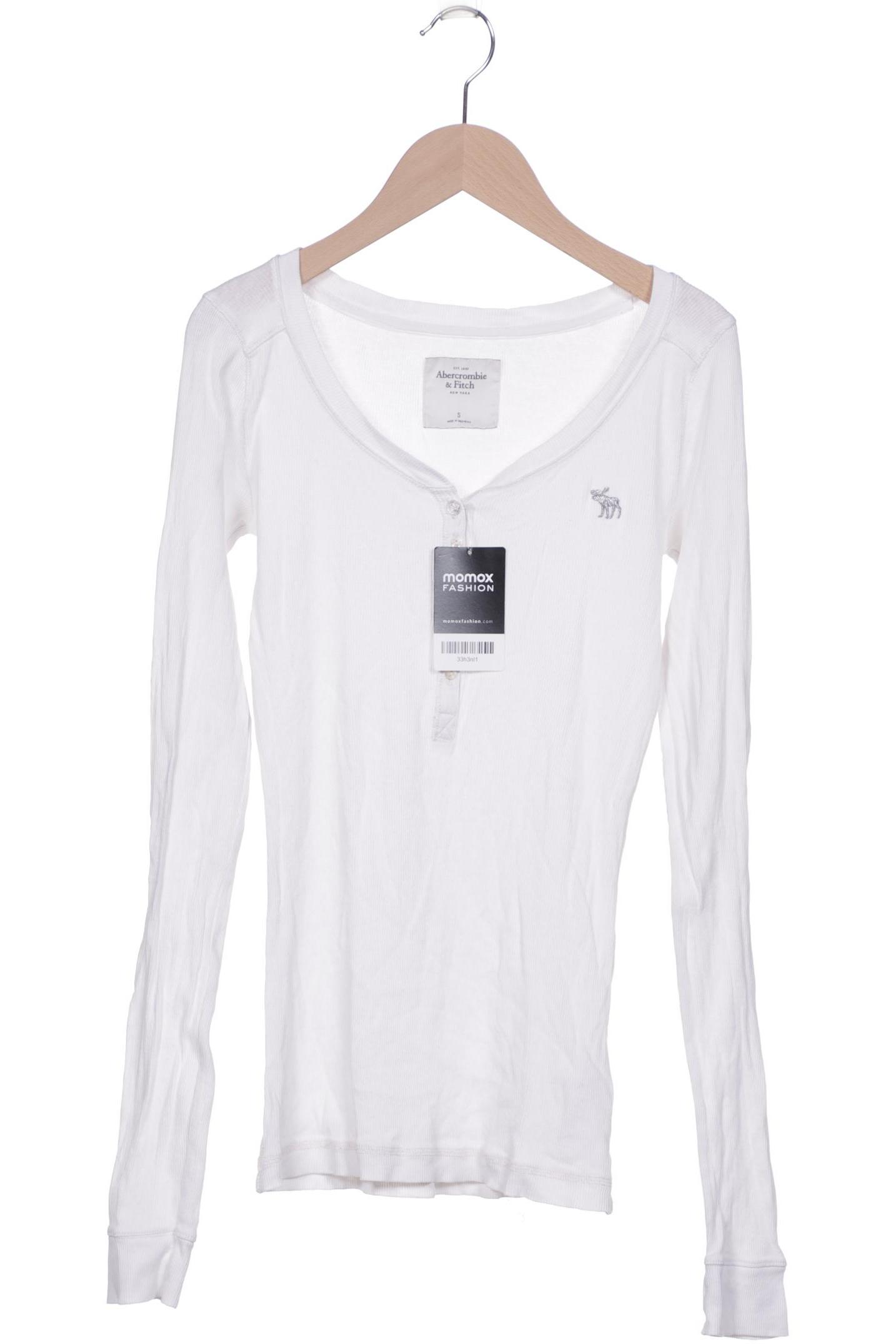 

Abercrombie & Fitch Damen Langarmshirt, weiß
