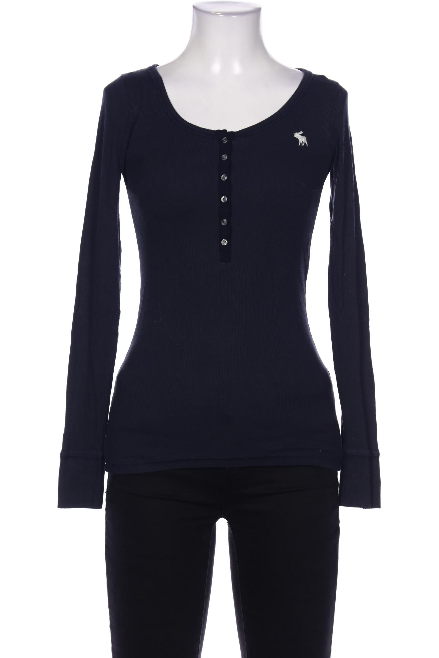 

Abercrombie & Fitch Damen Langarmshirt, marineblau, Gr. 34