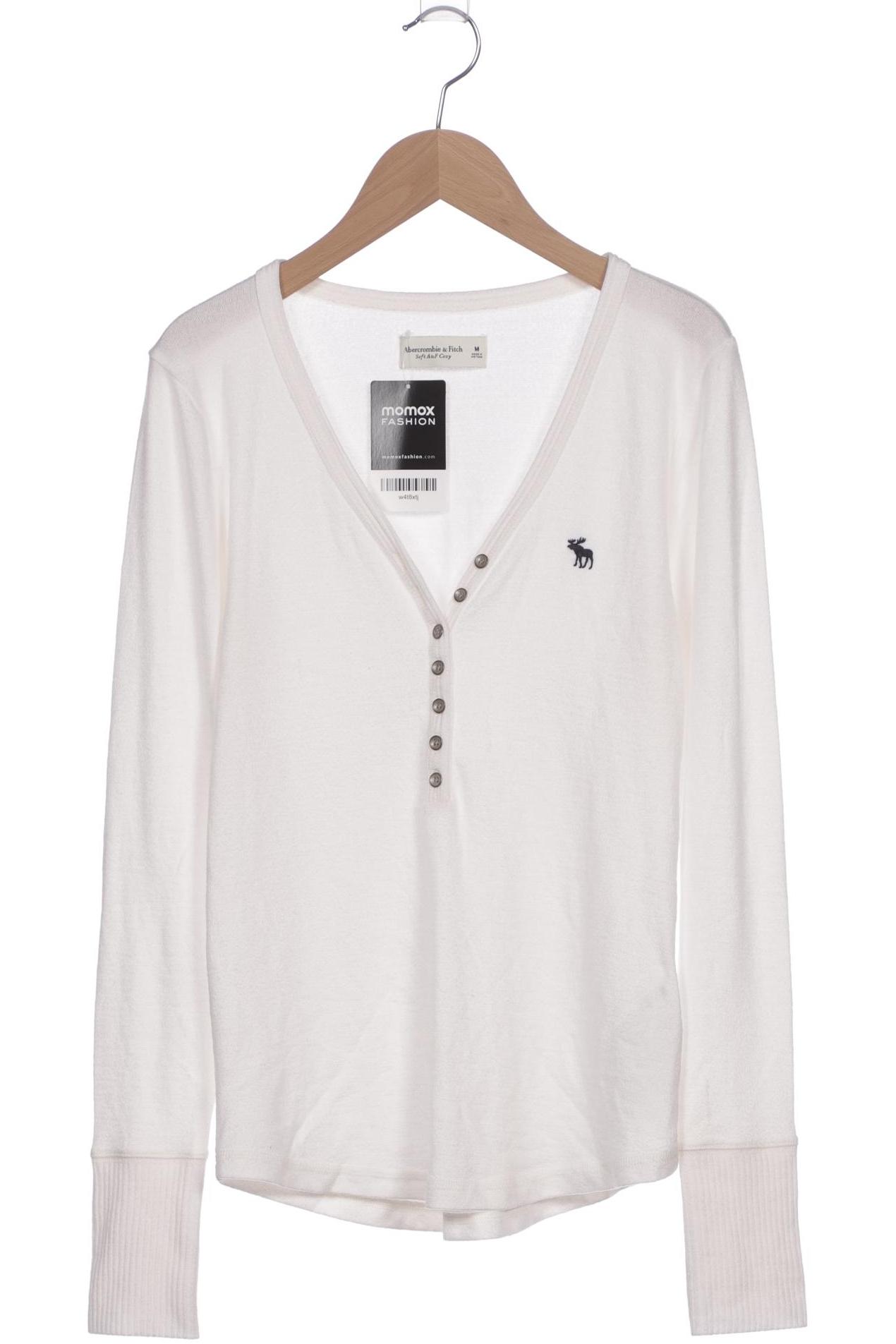 

Abercrombie & Fitch Damen Langarmshirt, weiß, Gr. 38