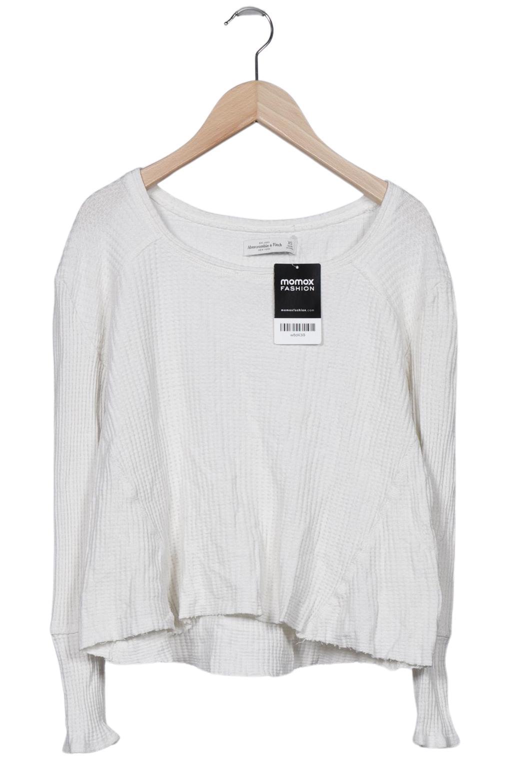 

Abercrombie & Fitch Damen Langarmshirt, cremeweiß, Gr. 34