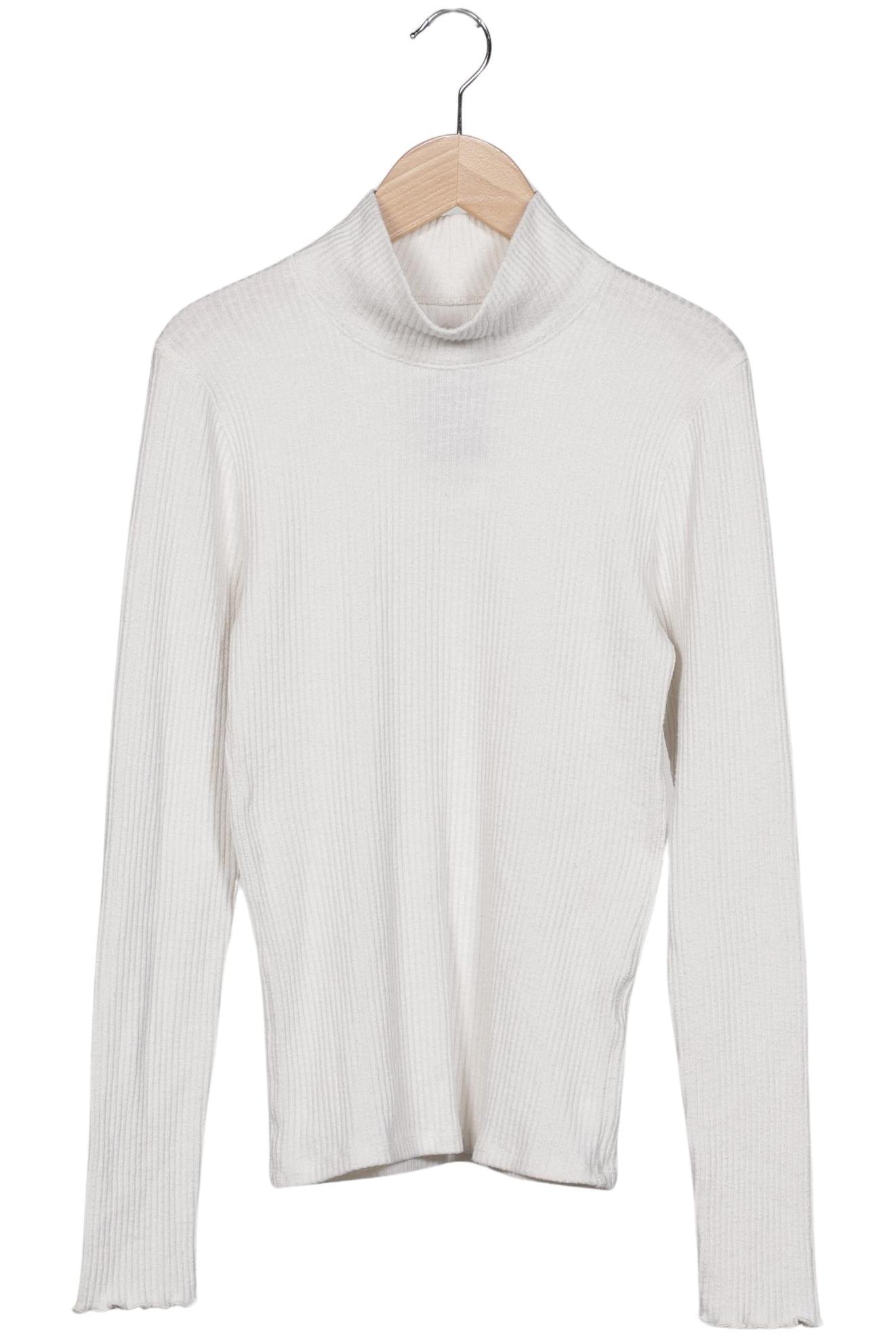 

Abercrombie & Fitch Damen Langarmshirt, weiß, Gr. 36