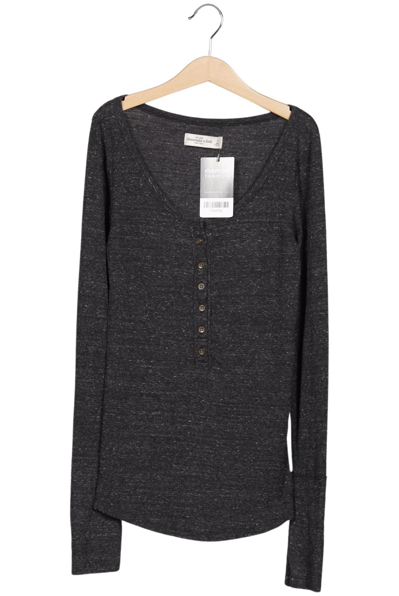 

Abercrombie & Fitch Damen Langarmshirt, grau, Gr. 36