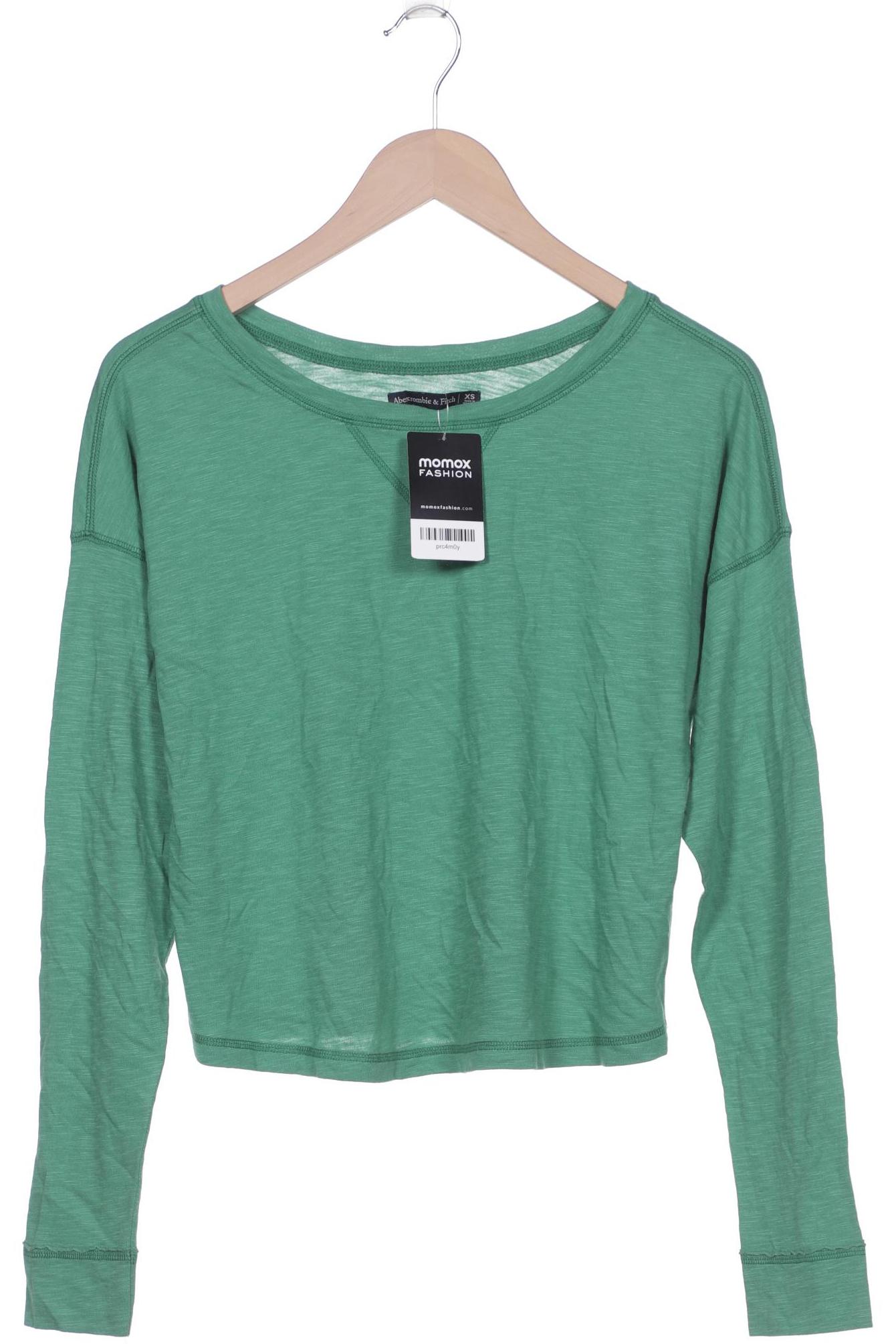 

Abercrombie & Fitch Damen Langarmshirt, grün, Gr. 34