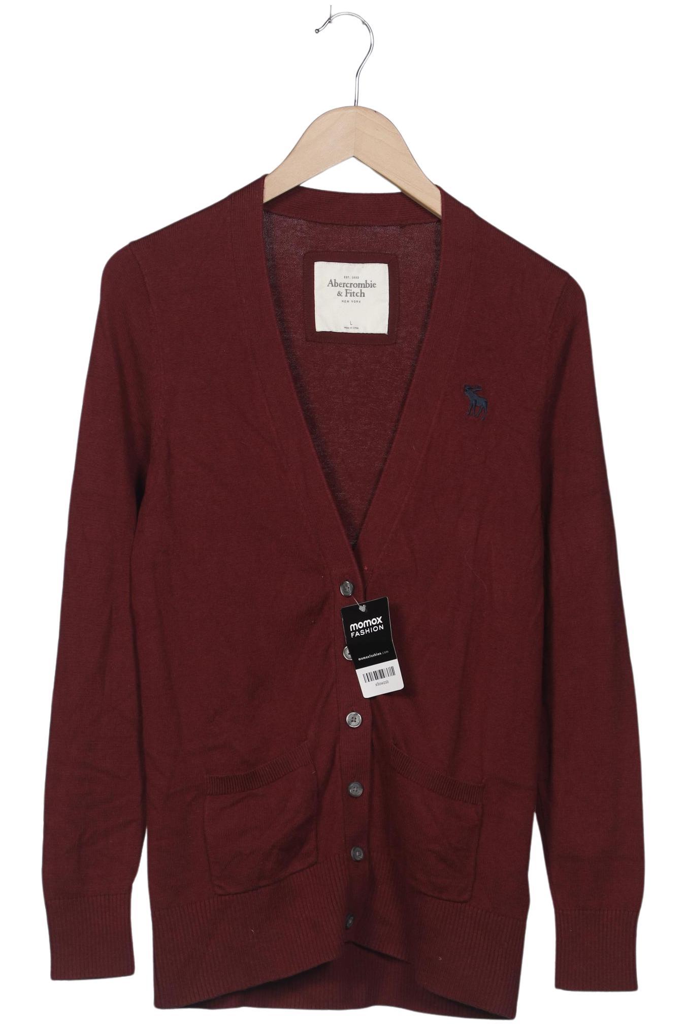 

Abercrombie & Fitch Damen Strickjacke, bordeaux, Gr. 42
