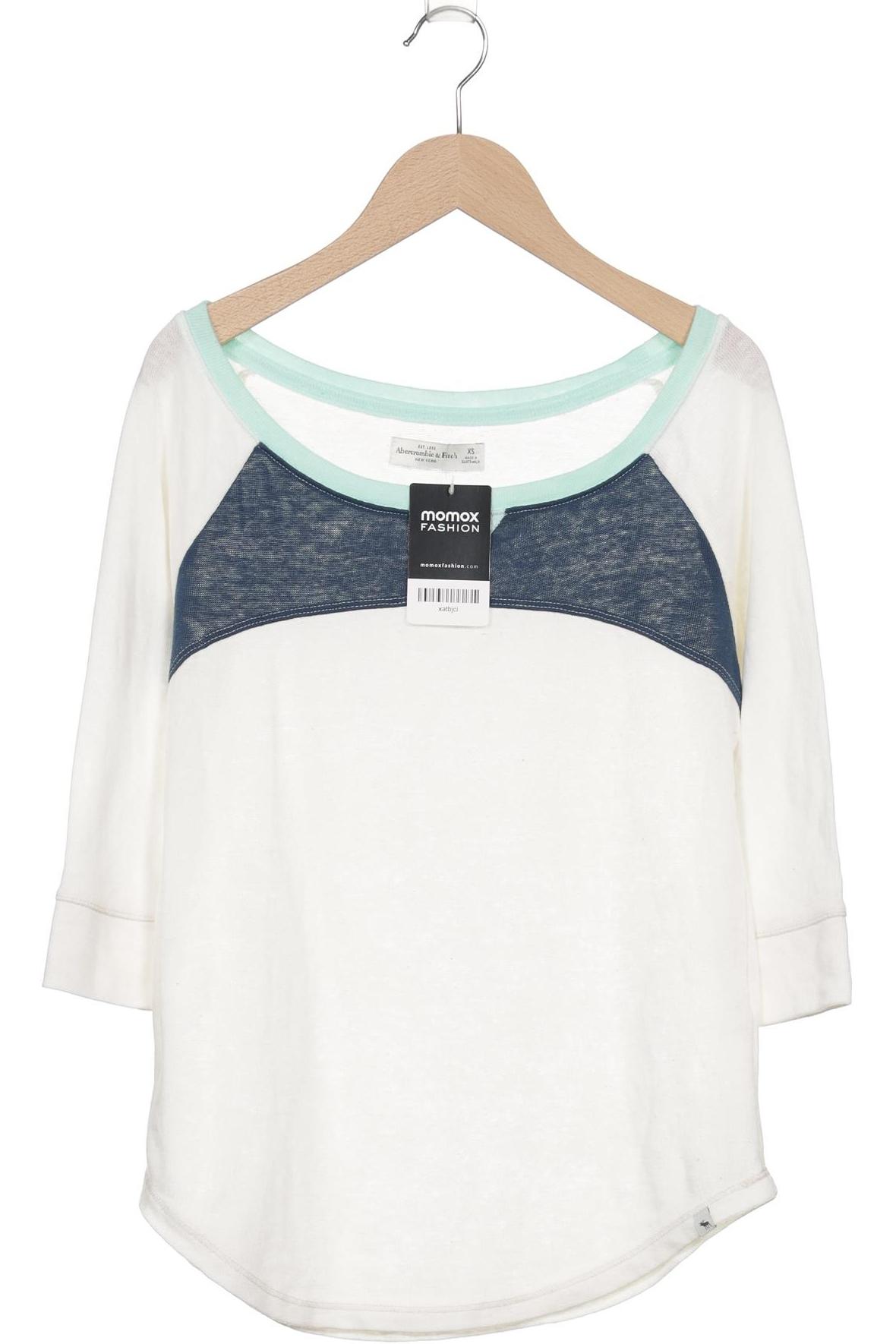 

Abercrombie & Fitch Damen Langarmshirt, cremeweiß, Gr. 34