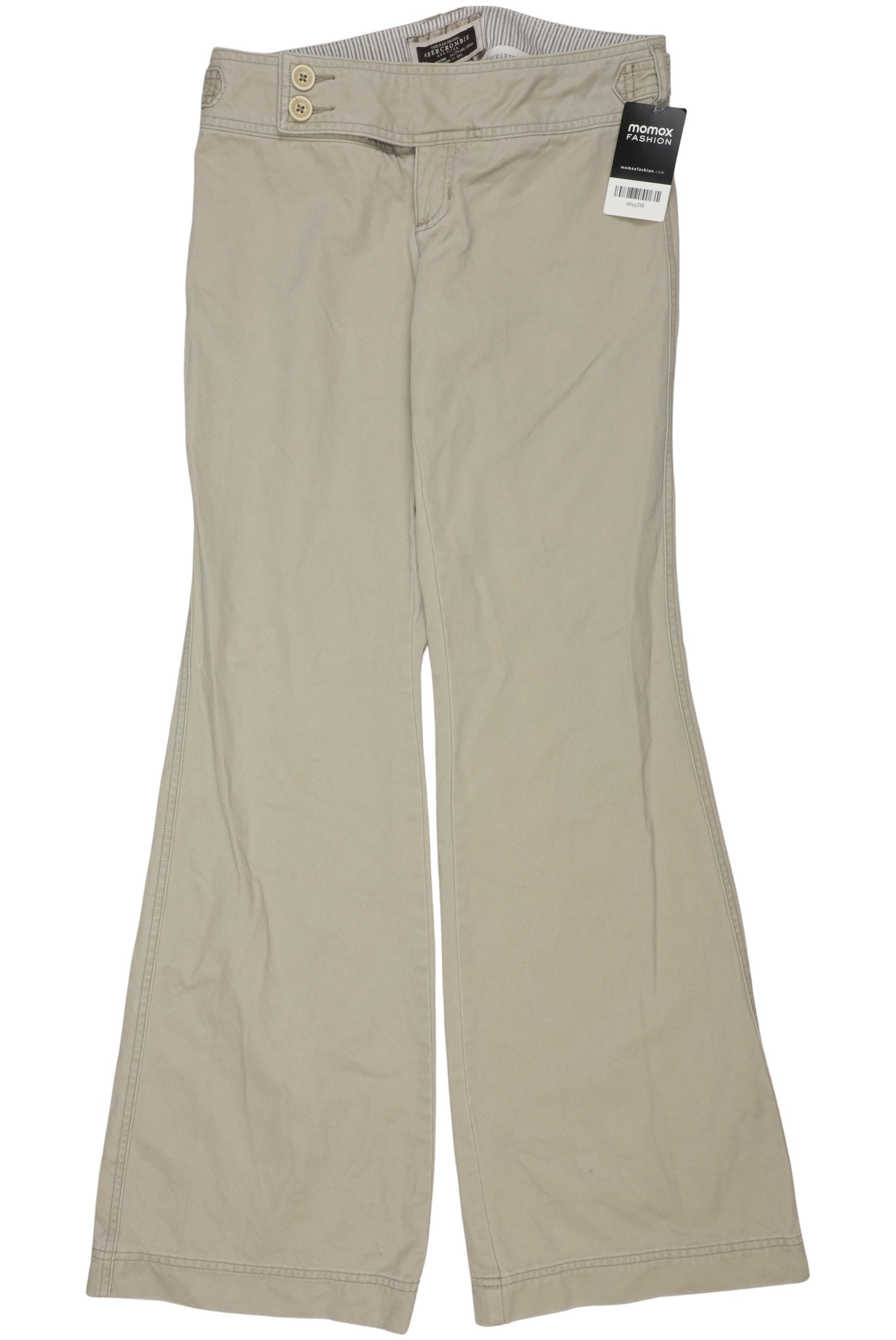 

Abercrombie & Fitch Damen Stoffhose, beige, Gr. 2