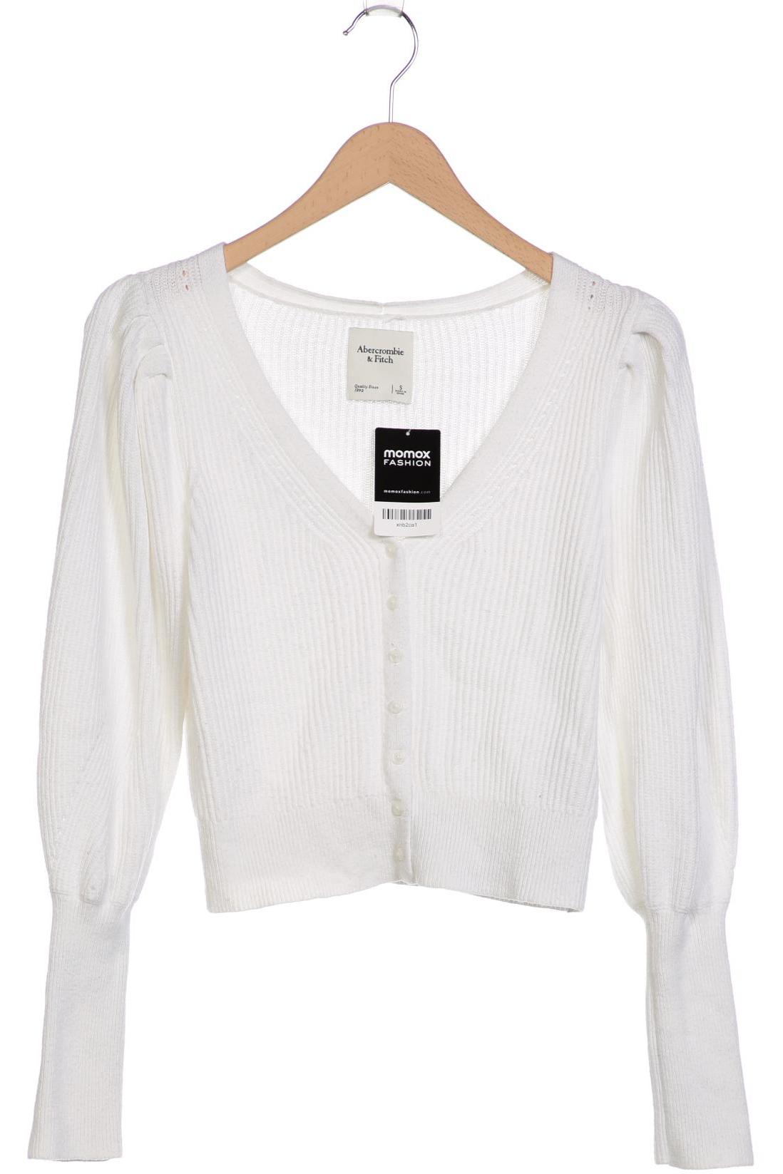 

Abercrombie & Fitch Damen Strickjacke, weiß, Gr. 36