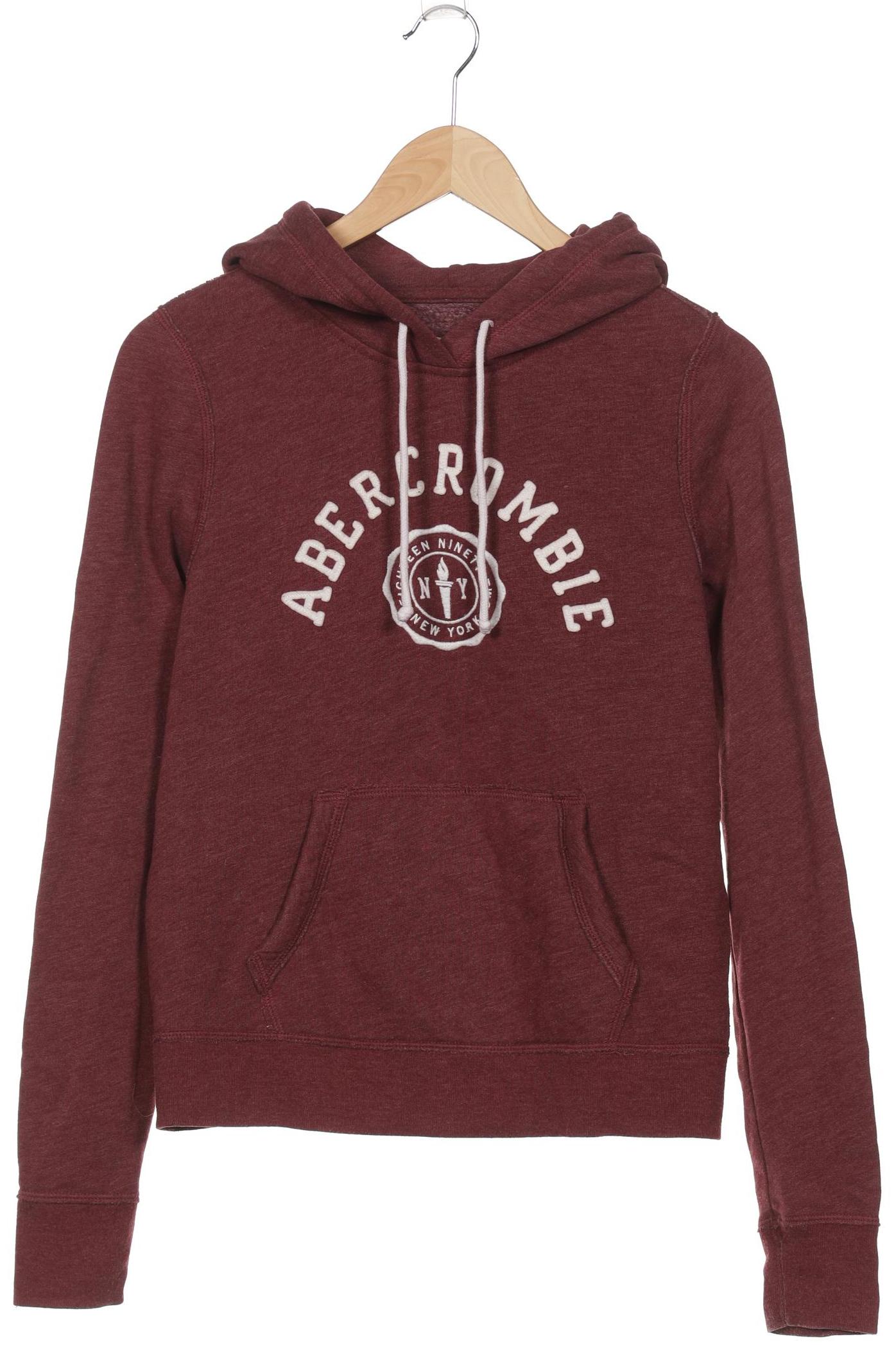 

Abercrombie & Fitch Damen Kapuzenpullover, bordeaux, Gr. 36