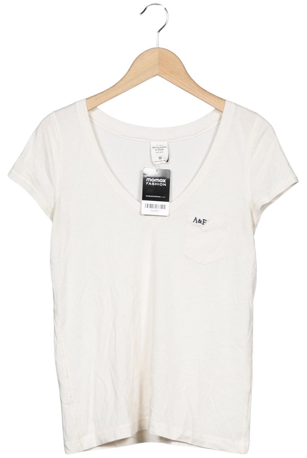 

Abercrombie & Fitch Damen T-Shirt, cremeweiß, Gr. 38