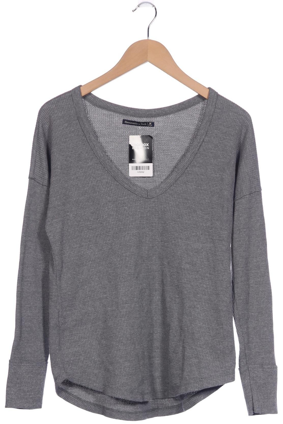 

Abercrombie & Fitch Damen Langarmshirt, grau, Gr. 38