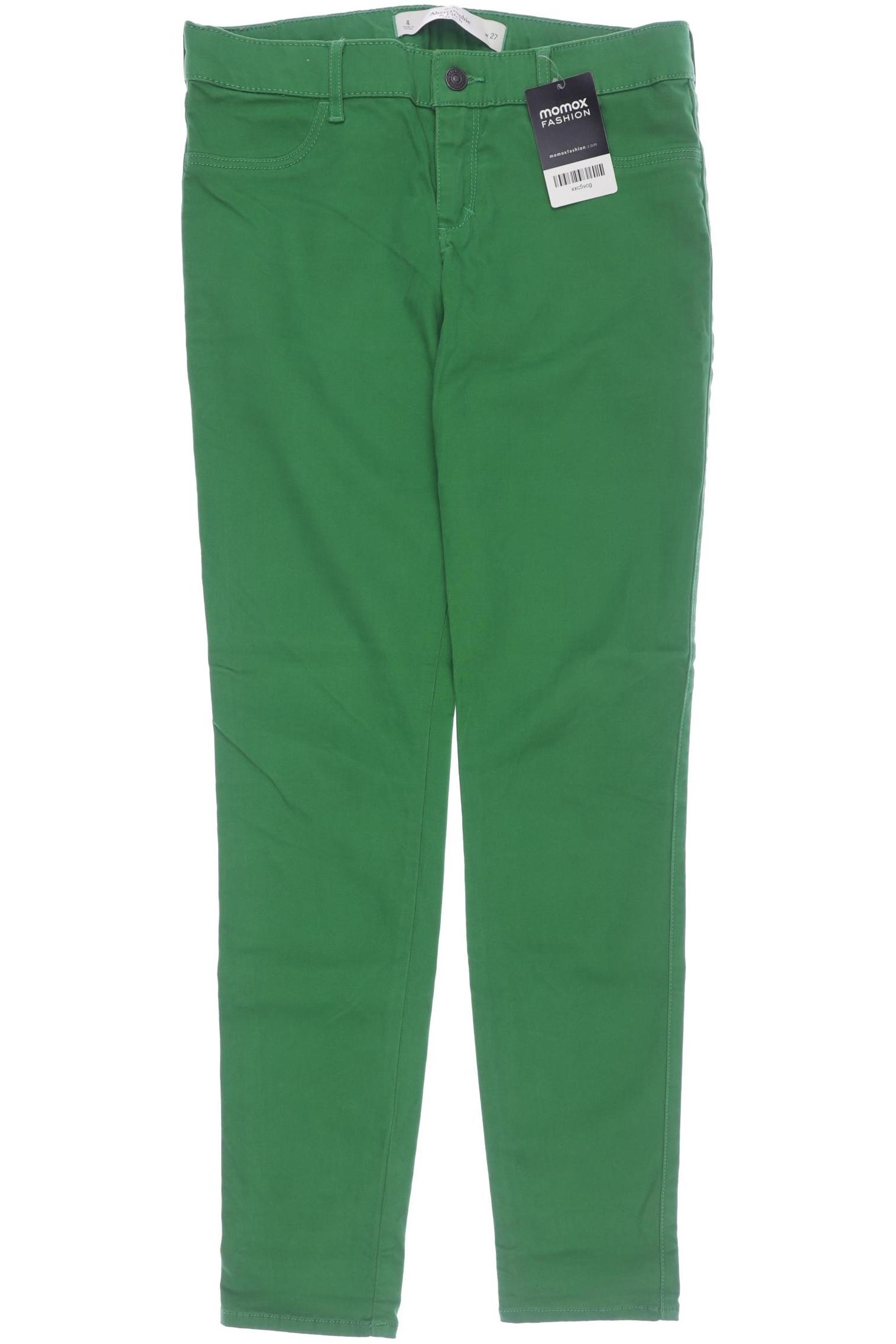 

Abercrombie & Fitch Damen Stoffhose, grün, Gr. 27