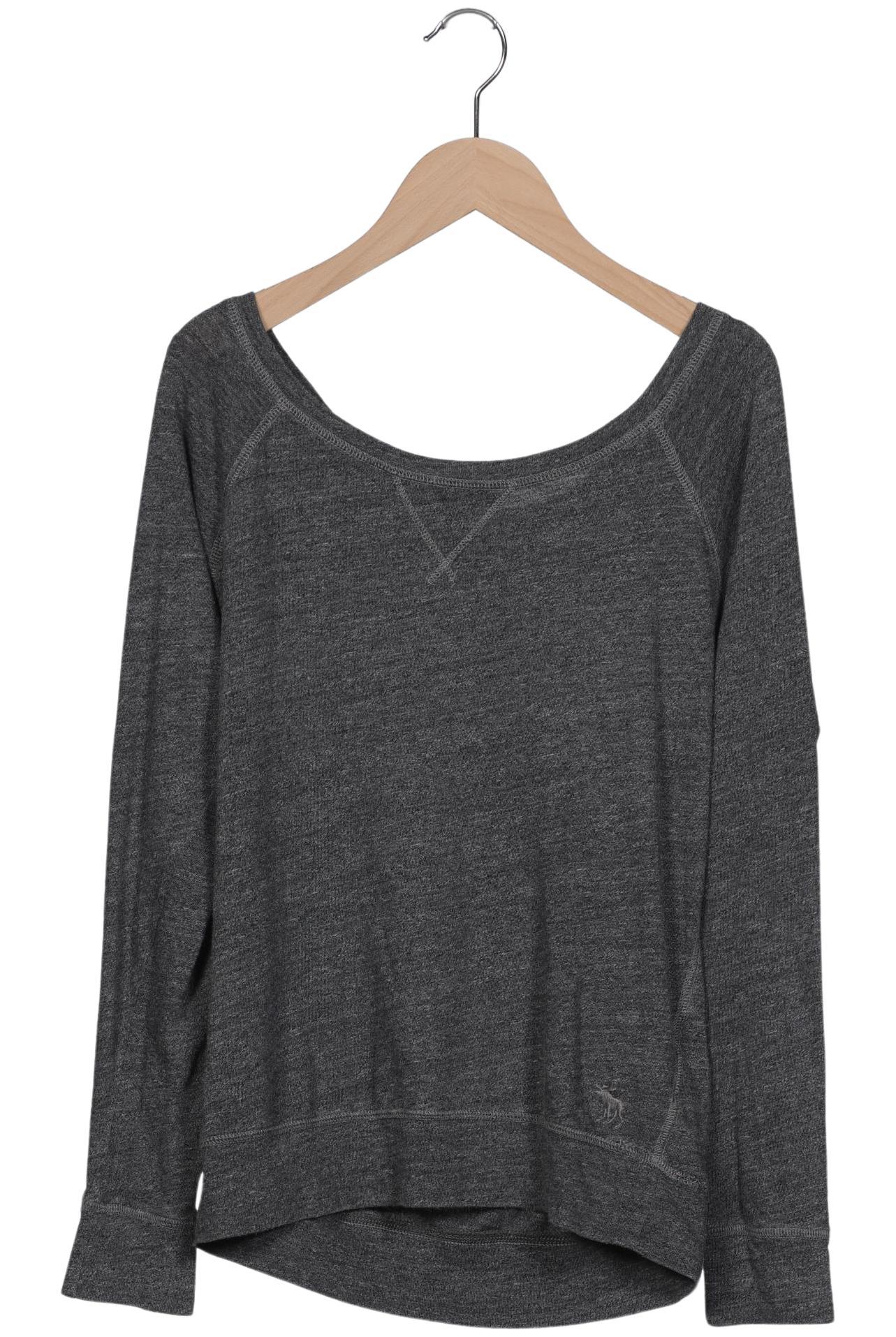 

Abercrombie & Fitch Damen Langarmshirt, grau, Gr. 38