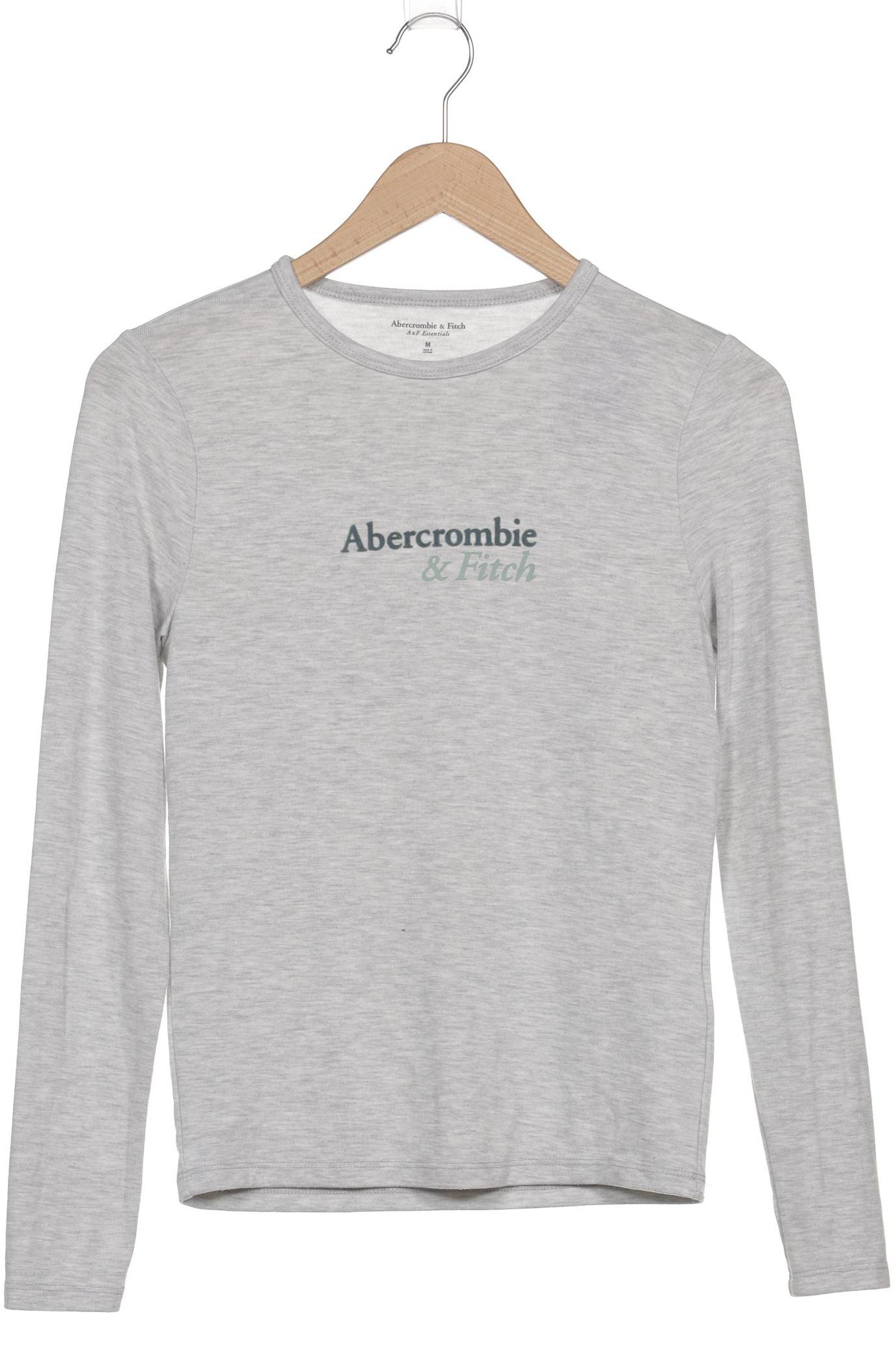 

Abercrombie & Fitch Damen Langarmshirt, grau, Gr. 38