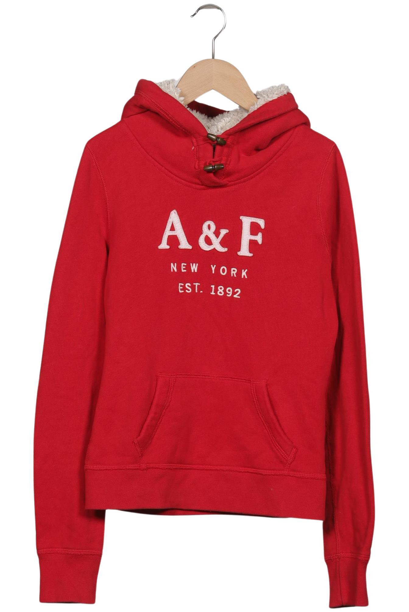 

Abercrombie & Fitch Damen Kapuzenpullover, rot, Gr. 38