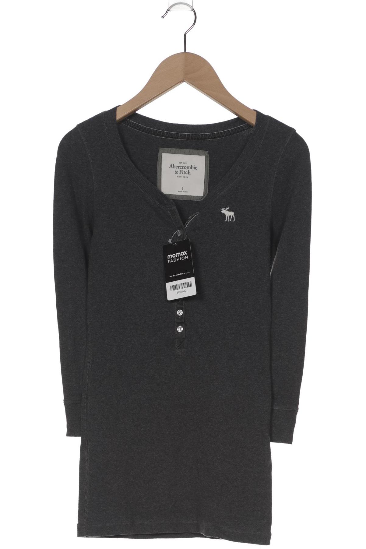 

Abercrombie & Fitch Damen Langarmshirt, grau, Gr. 36
