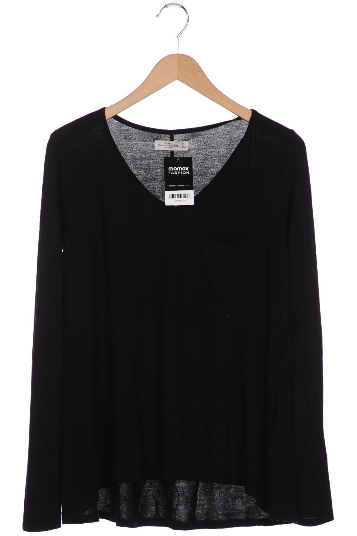 Thumbnail - Abercrombie &amp; Fitch Damen Langarmshirt, schwarz, Gr. 34