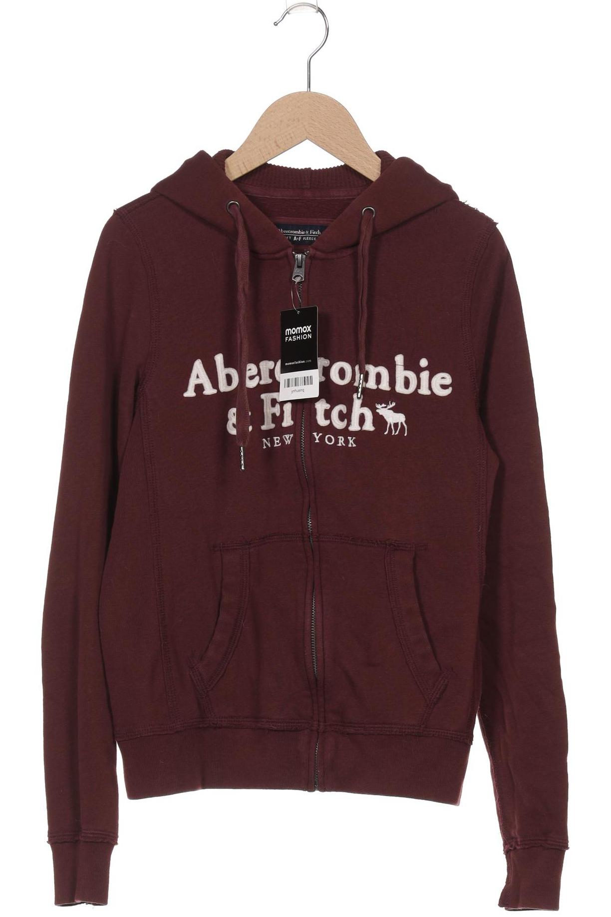 

Abercrombie & Fitch Damen Kapuzenpullover, bordeaux, Gr. 34
