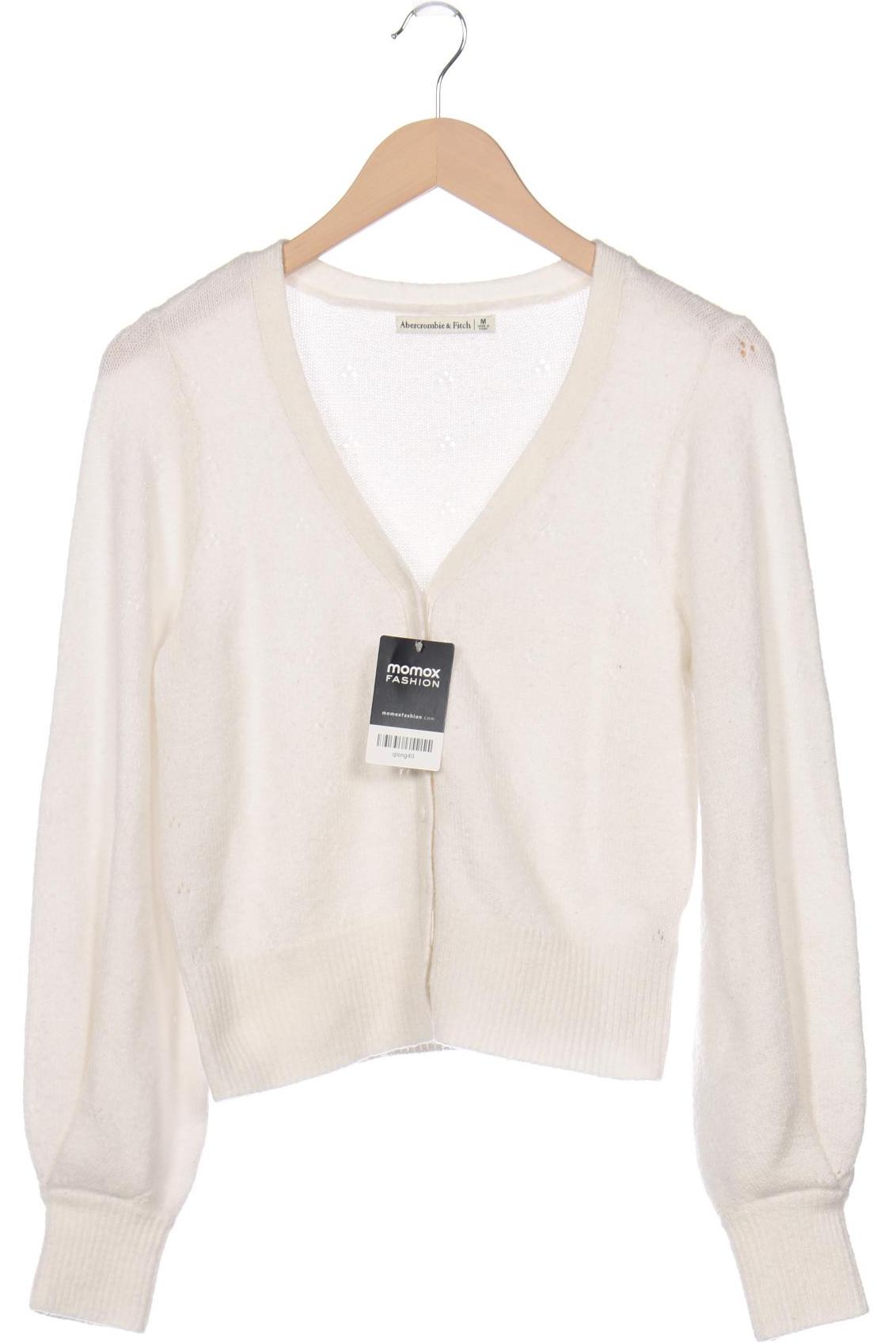 

Abercrombie & Fitch Damen Strickjacke, weiß, Gr. 38