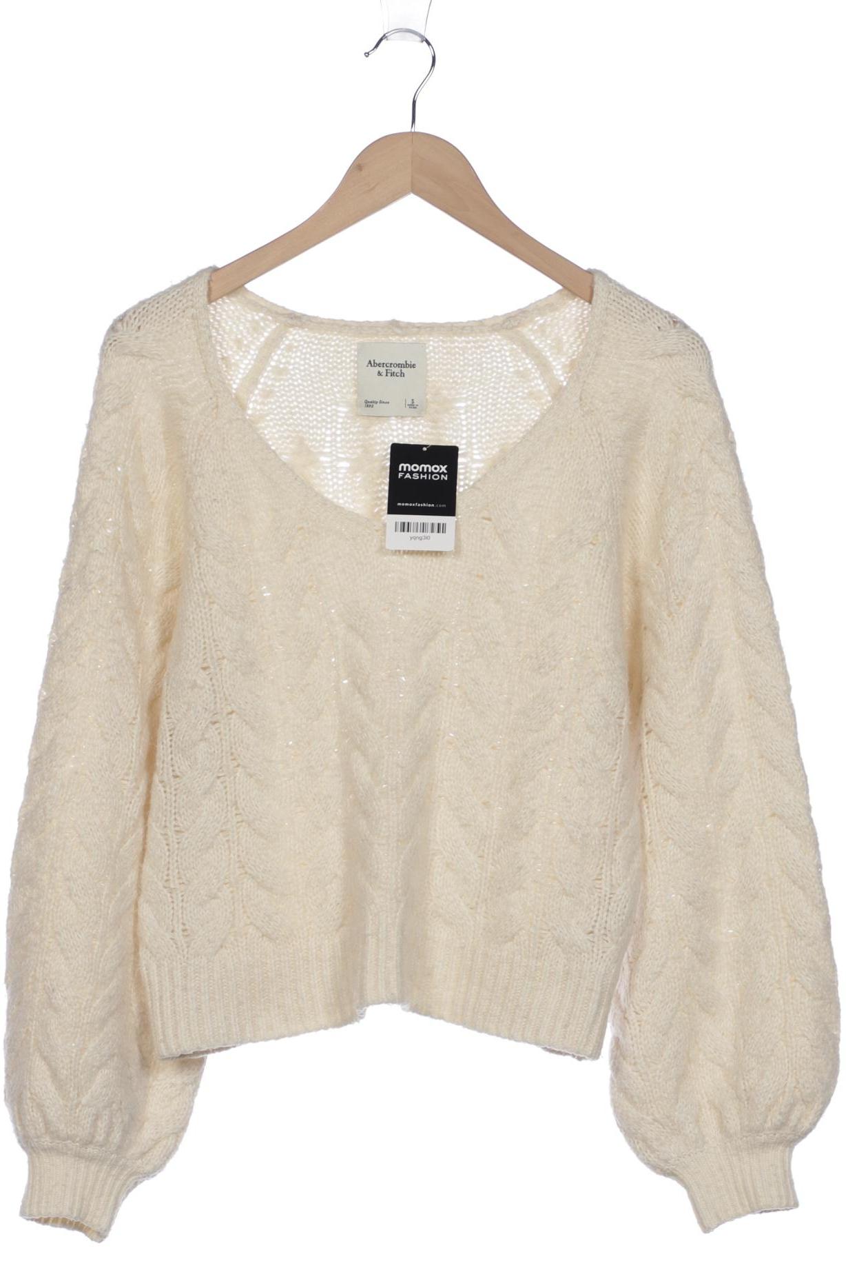 

Abercrombie & Fitch Damen Pullover, cremeweiß, Gr. 36