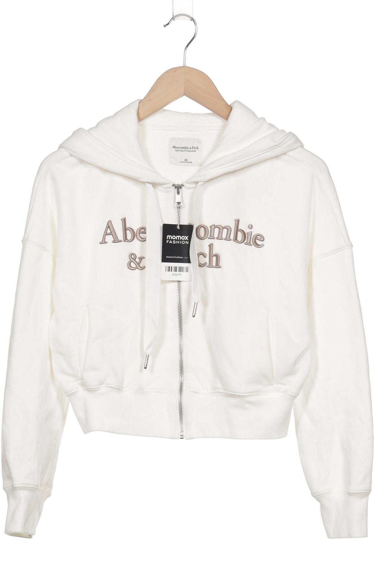 

Abercrombie & Fitch Damen Kapuzenpullover, weiß, Gr. 34