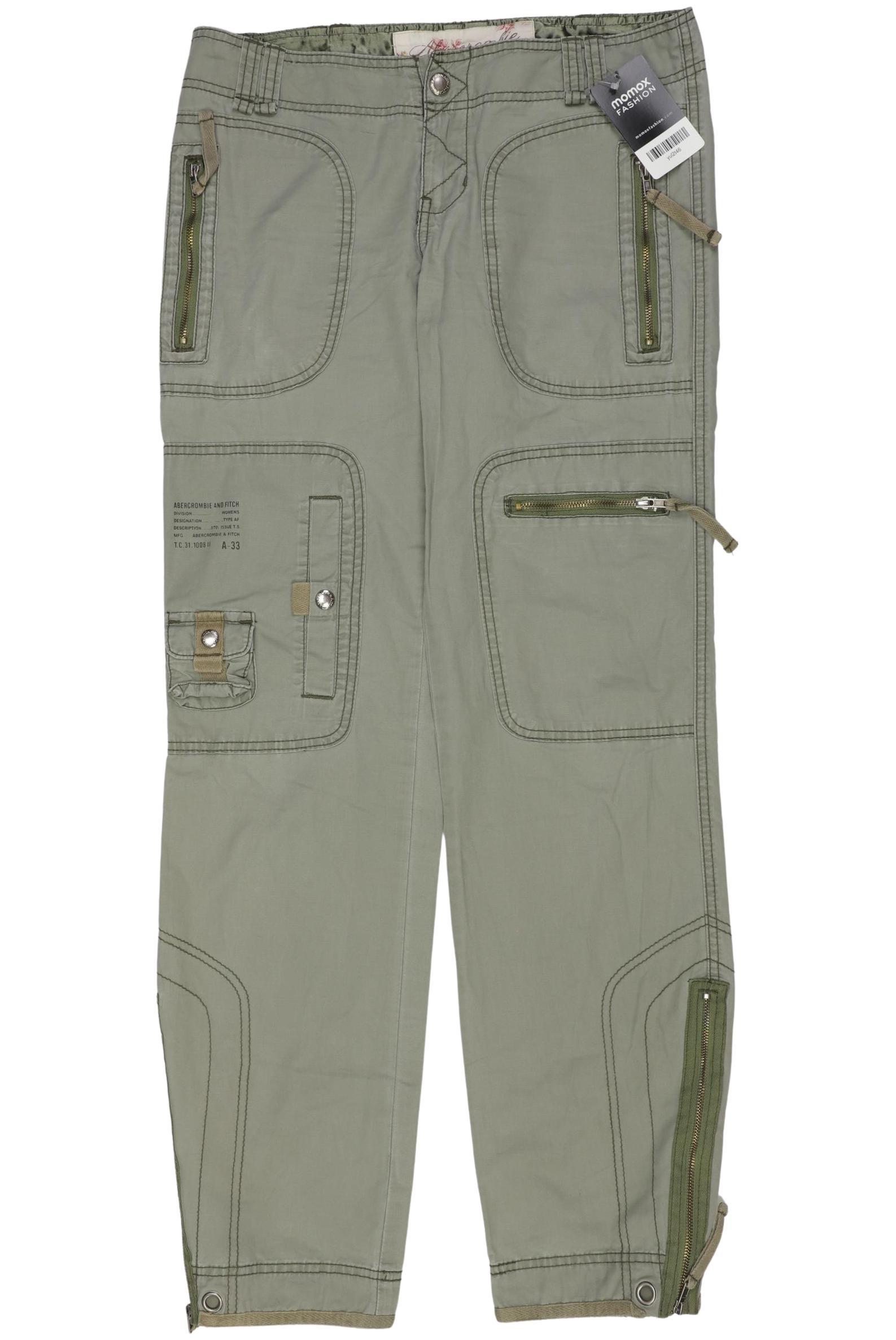 

Abercrombie & Fitch Damen Stoffhose, grün, Gr. 2
