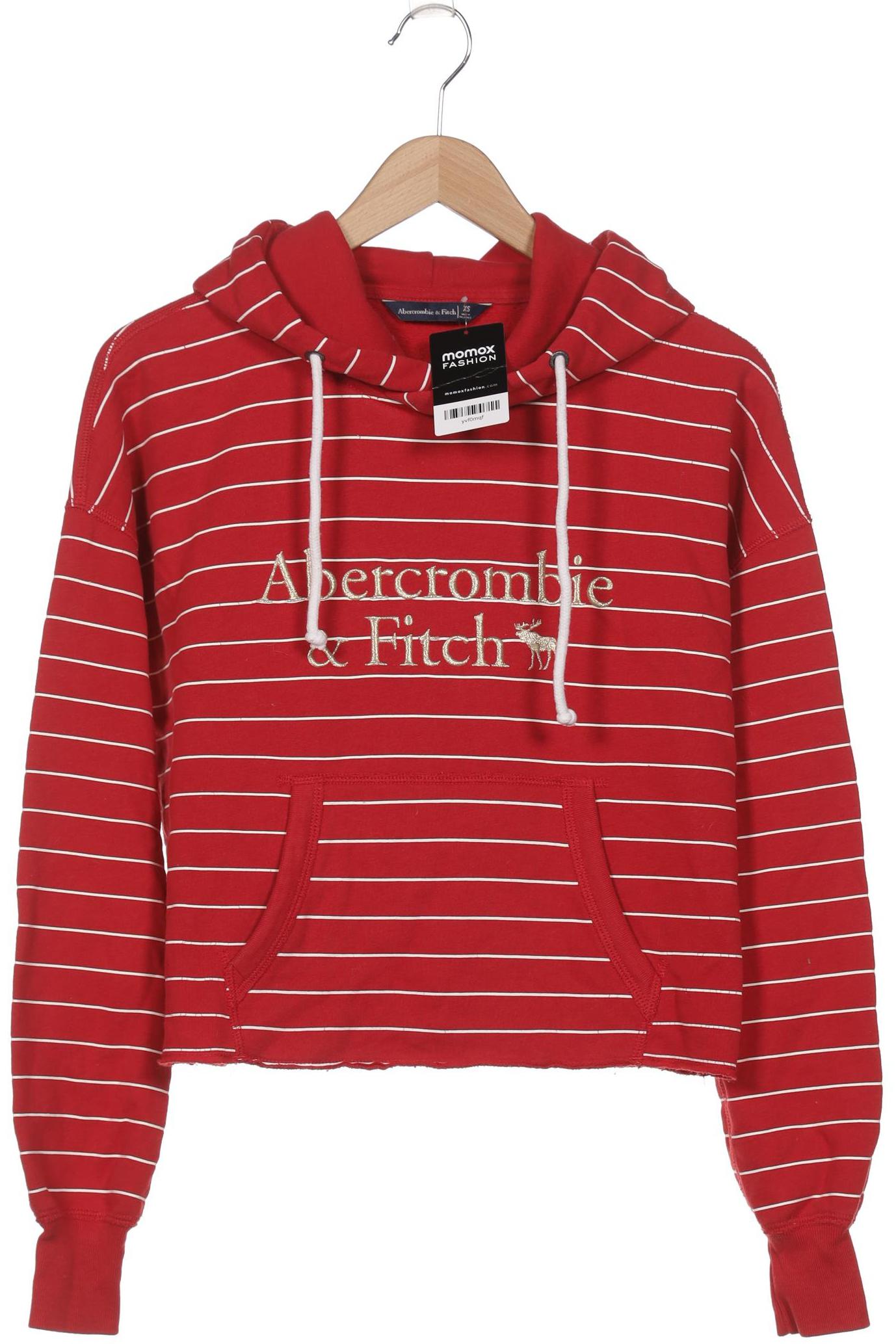 

Abercrombie & Fitch Damen Kapuzenpullover, rot, Gr. 34