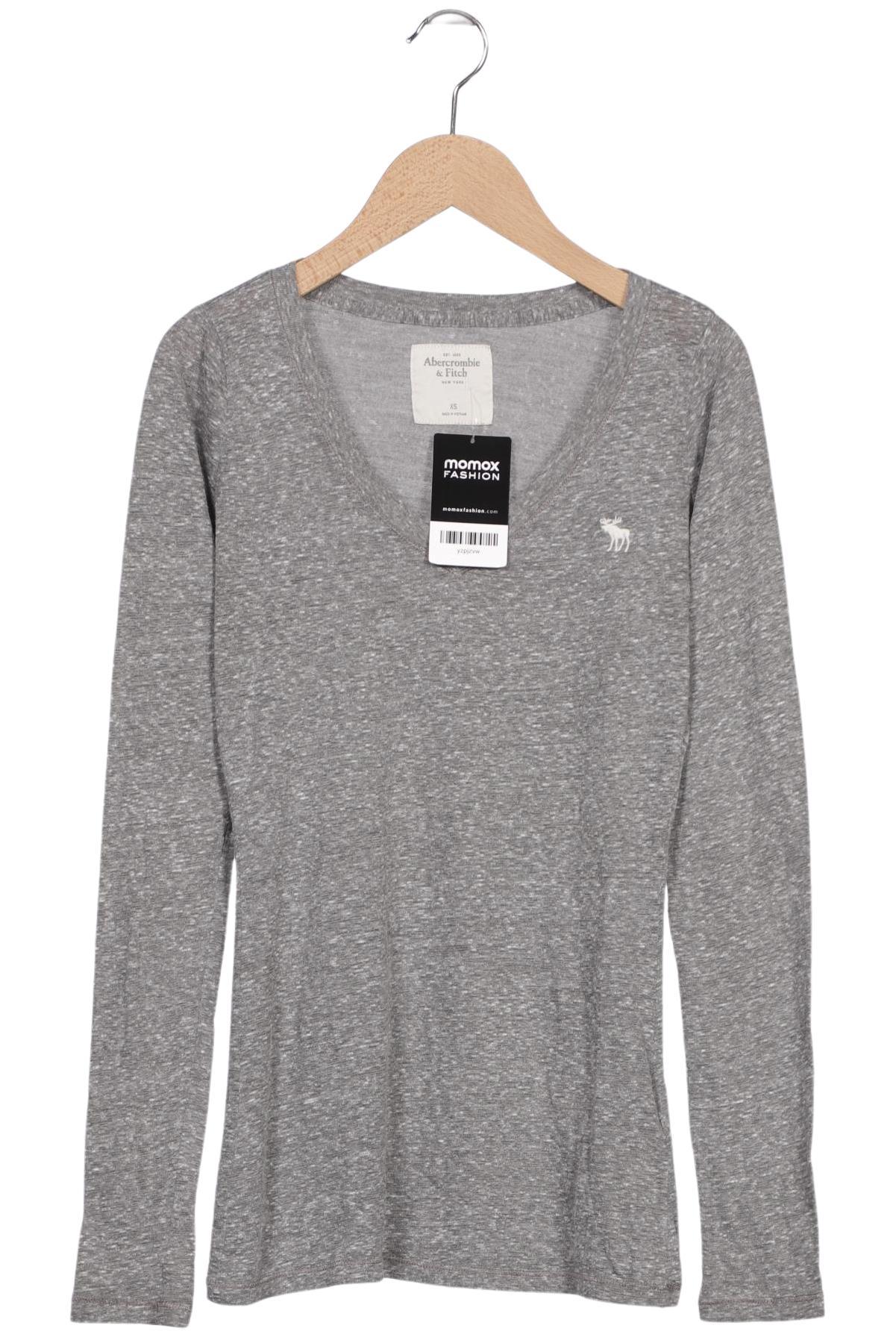 

Abercrombie & Fitch Damen Langarmshirt, grau, Gr. 34