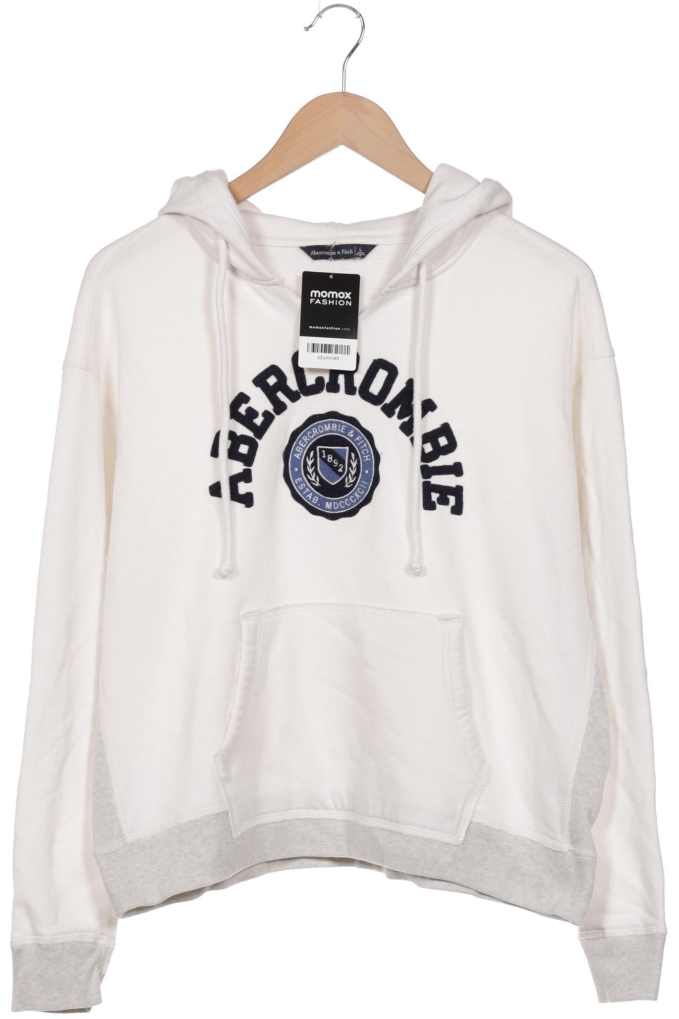 

Abercrombie & Fitch Damen Kapuzenpullover, weiß, Gr. 42