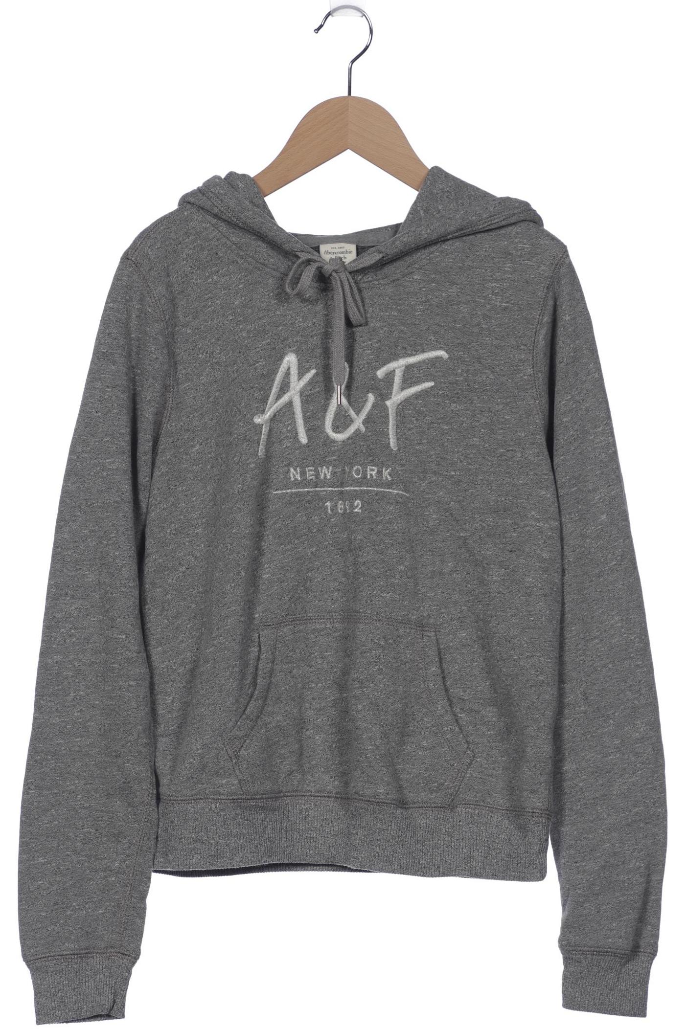 

Abercrombie & Fitch Damen Kapuzenpullover, grau