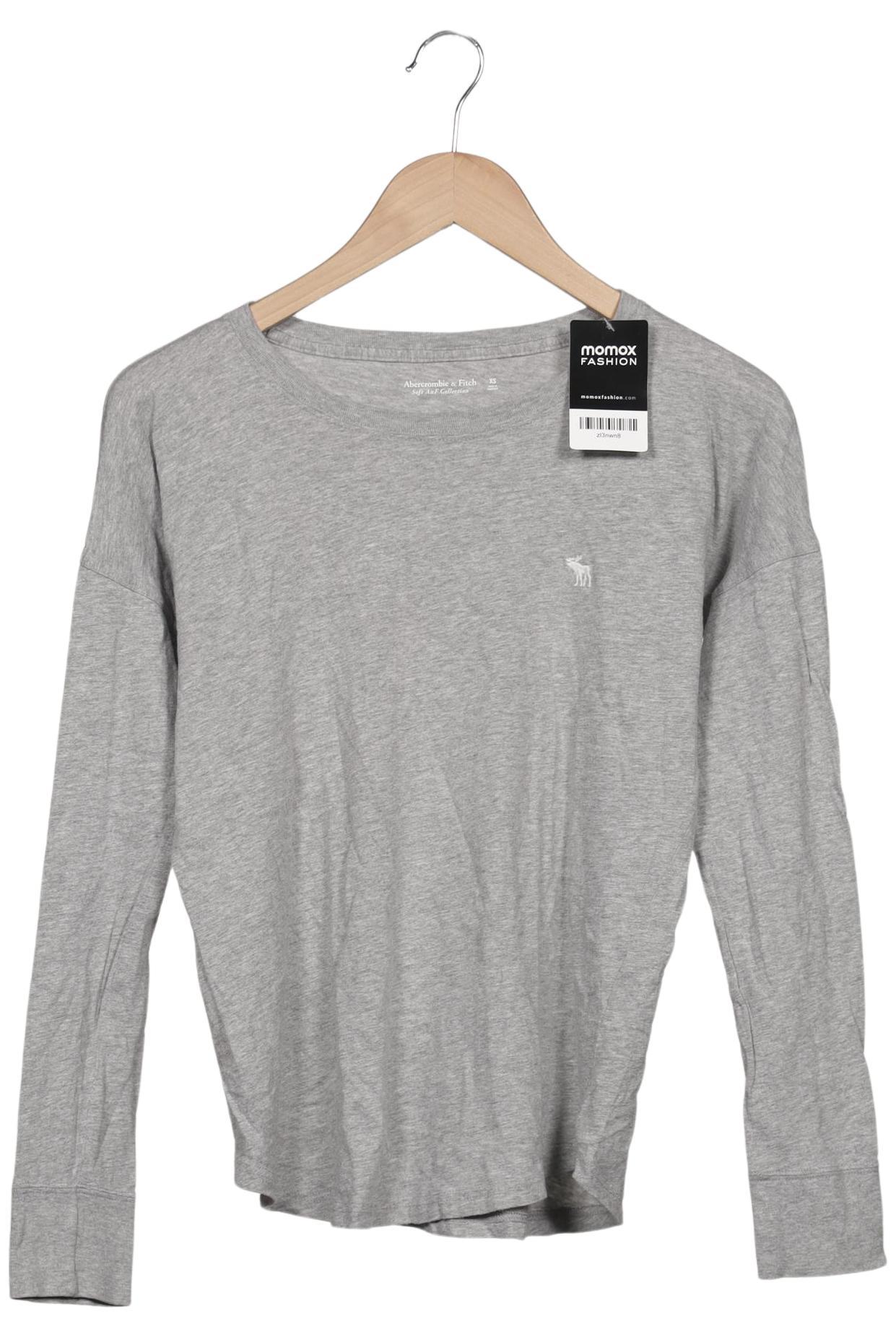 

Abercrombie & Fitch Damen Langarmshirt, grau, Gr. 34