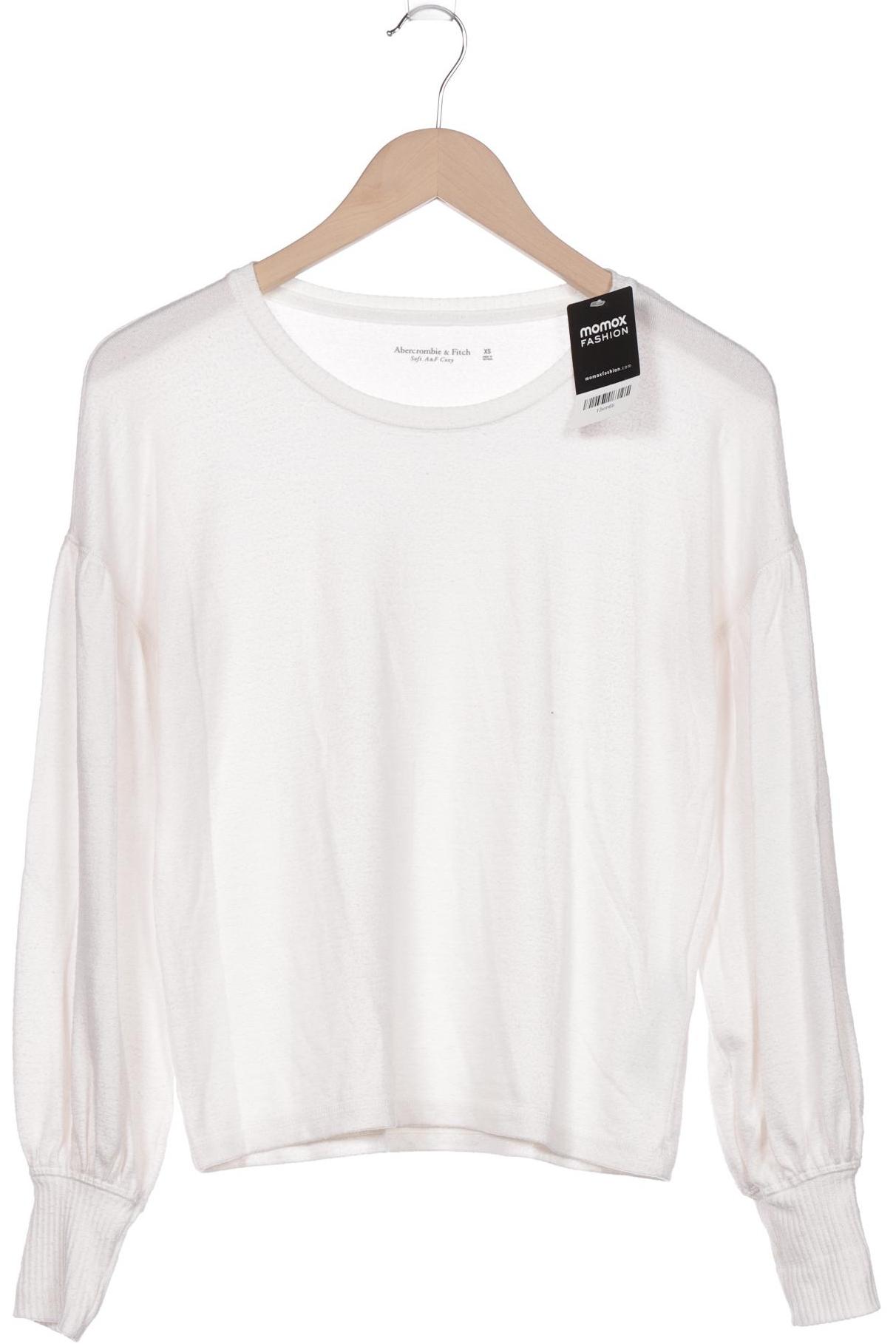 

Abercrombie & Fitch Damen Langarmshirt, cremeweiß, Gr. 34