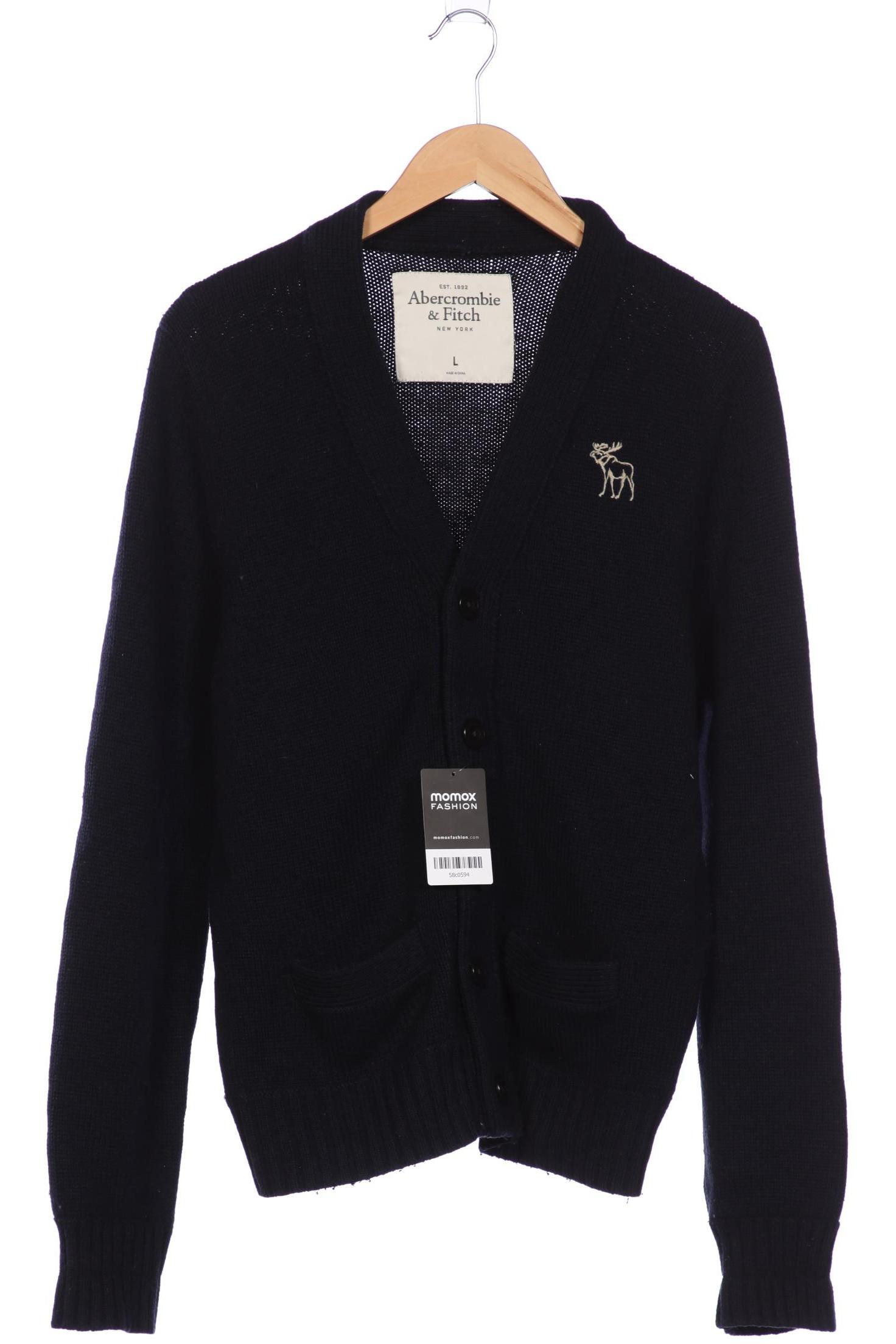 

Abercrombie & Fitch Damen Strickjacke, blau, Gr. 42