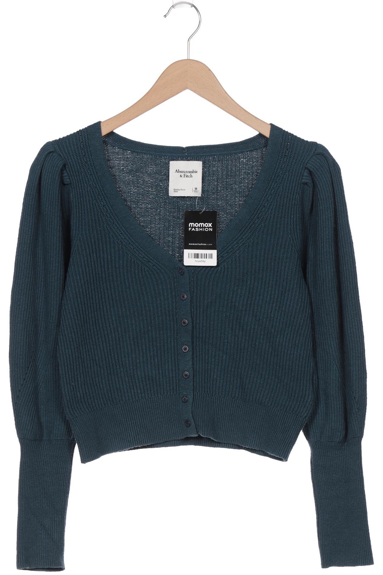 

Abercrombie & Fitch Damen Strickjacke, türkis, Gr. 38