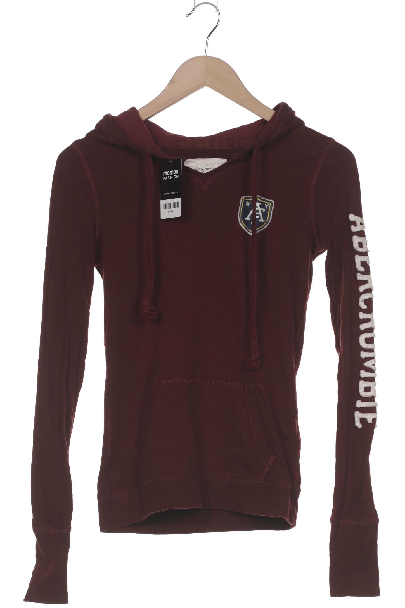 

Abercrombie & Fitch Damen Kapuzenpullover, bordeaux, Gr. 36