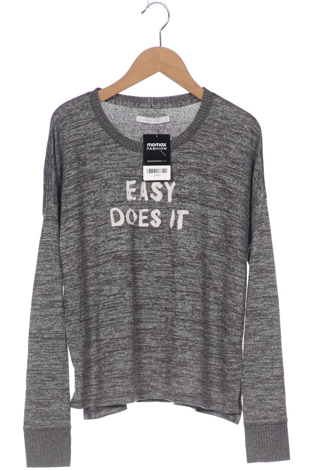 

Abercrombie & Fitch Damen Langarmshirt, grau, Gr. 36