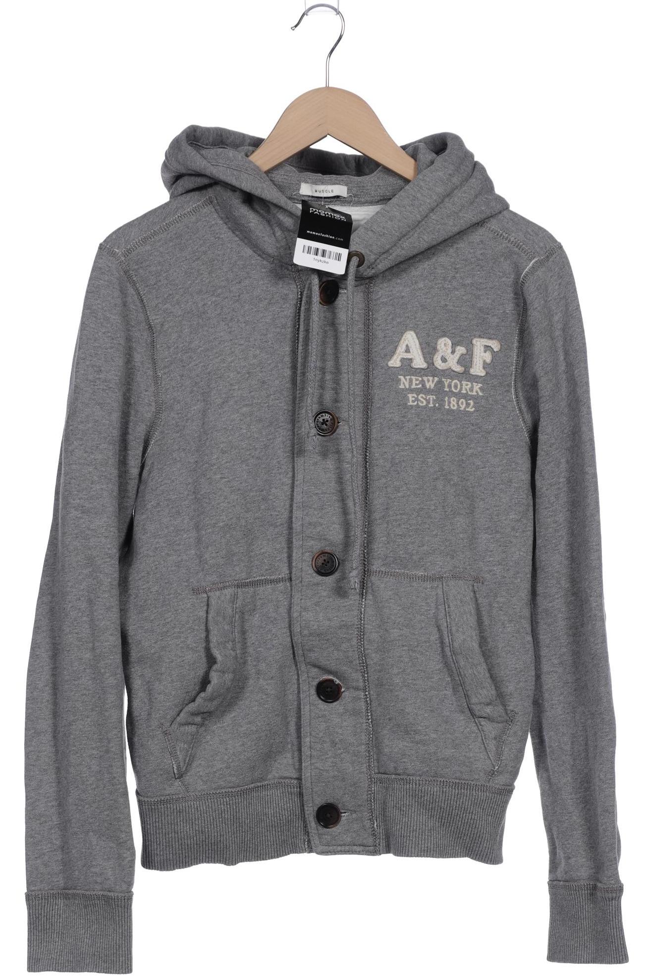 

Abercrombie & Fitch Herren Kapuzenpullover, grau, Gr. 52